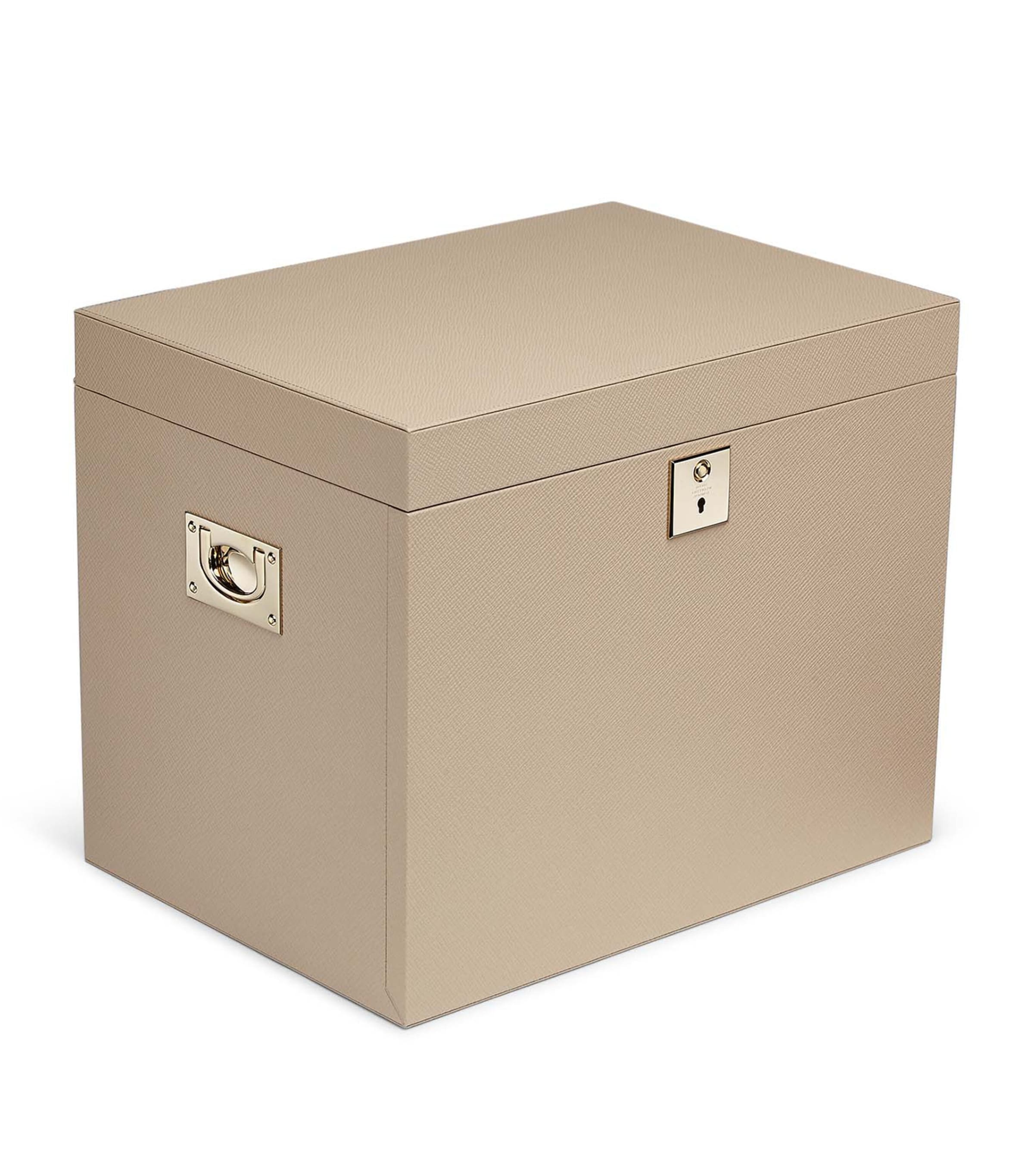 Smythson Panama Jewellery Box Sandstone Image 2