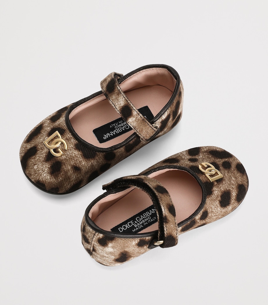 Dolce&Gabbana Kids Leopard Print Ballet Flats N Image 4