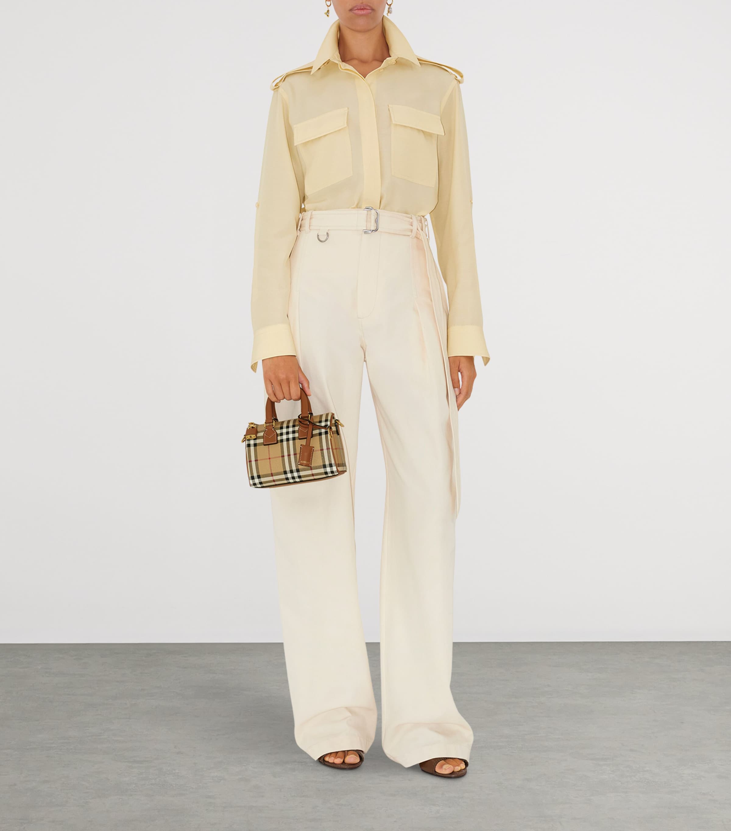 Burberry Mini Check Bowling Bag Vntg Chk/briar Brown Image 2