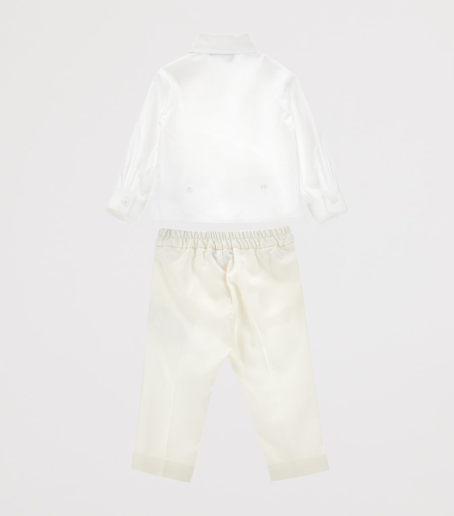 Shirt, Trousers and Bow Tie Set (6-24 Months) ECRU + PANNA Image 2