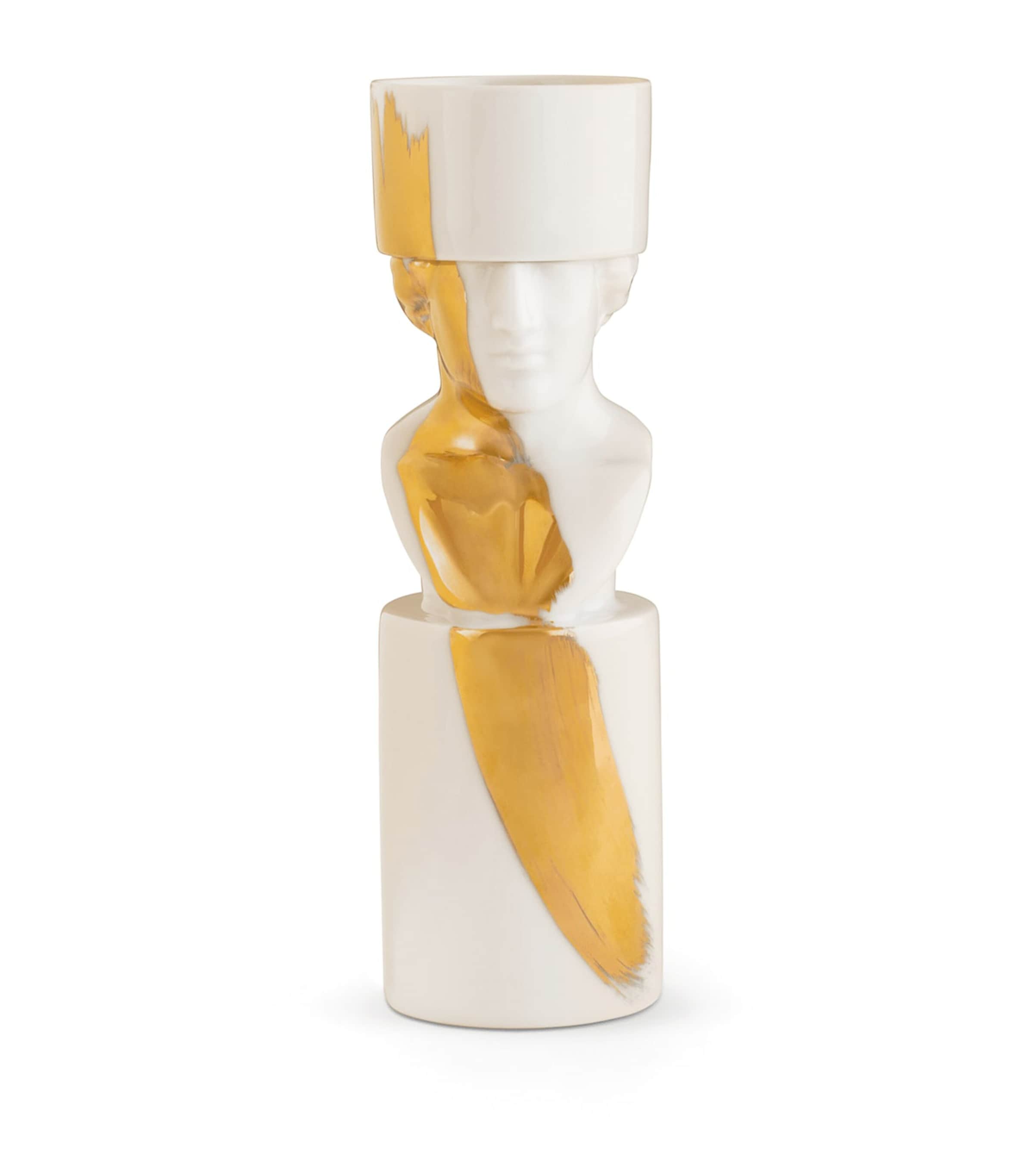 GINORI 1735 Porcelain L'Amazzone Candle Holder Image 1