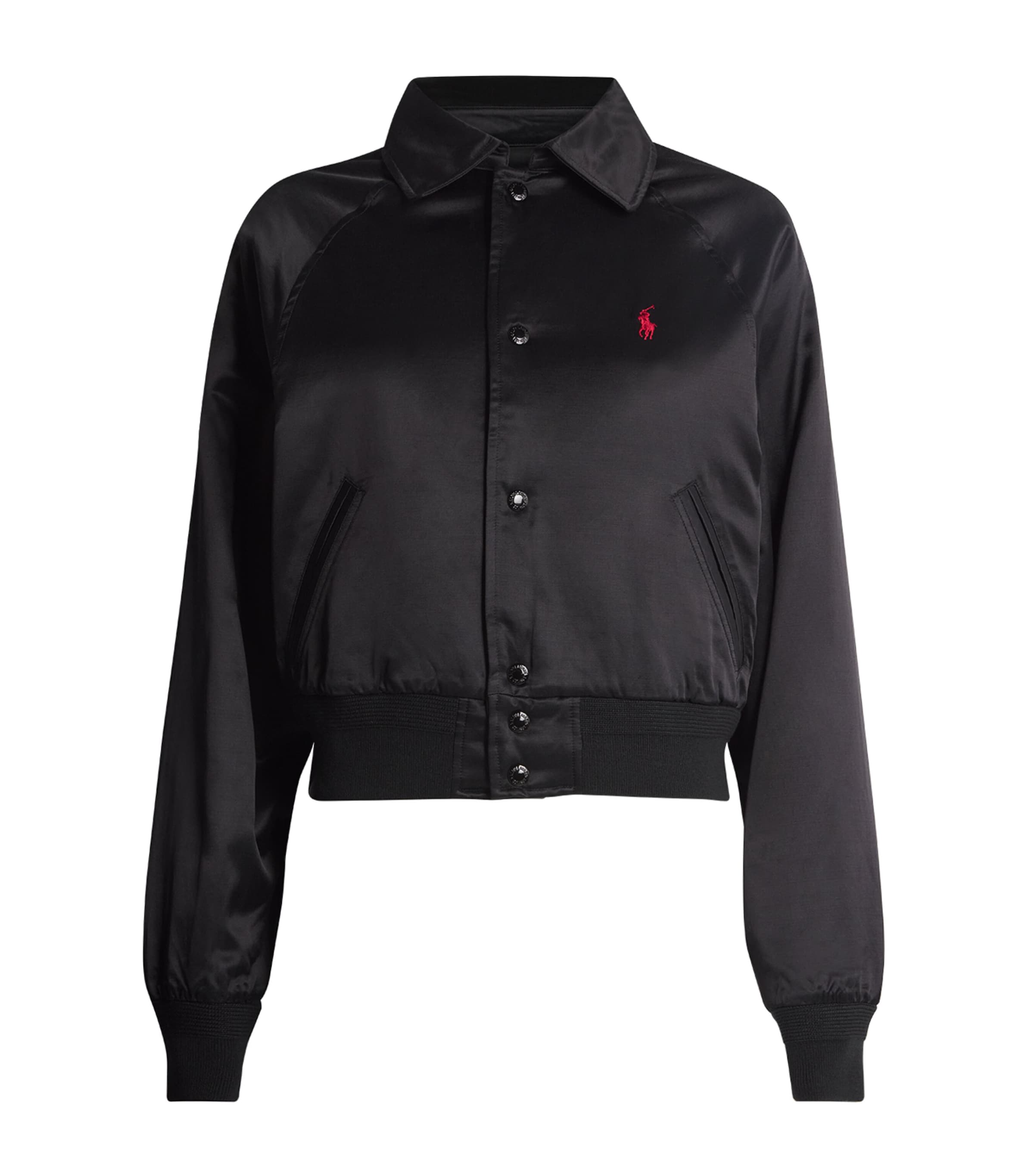 Collared Bomber Jacket POLO BLACK Image 1