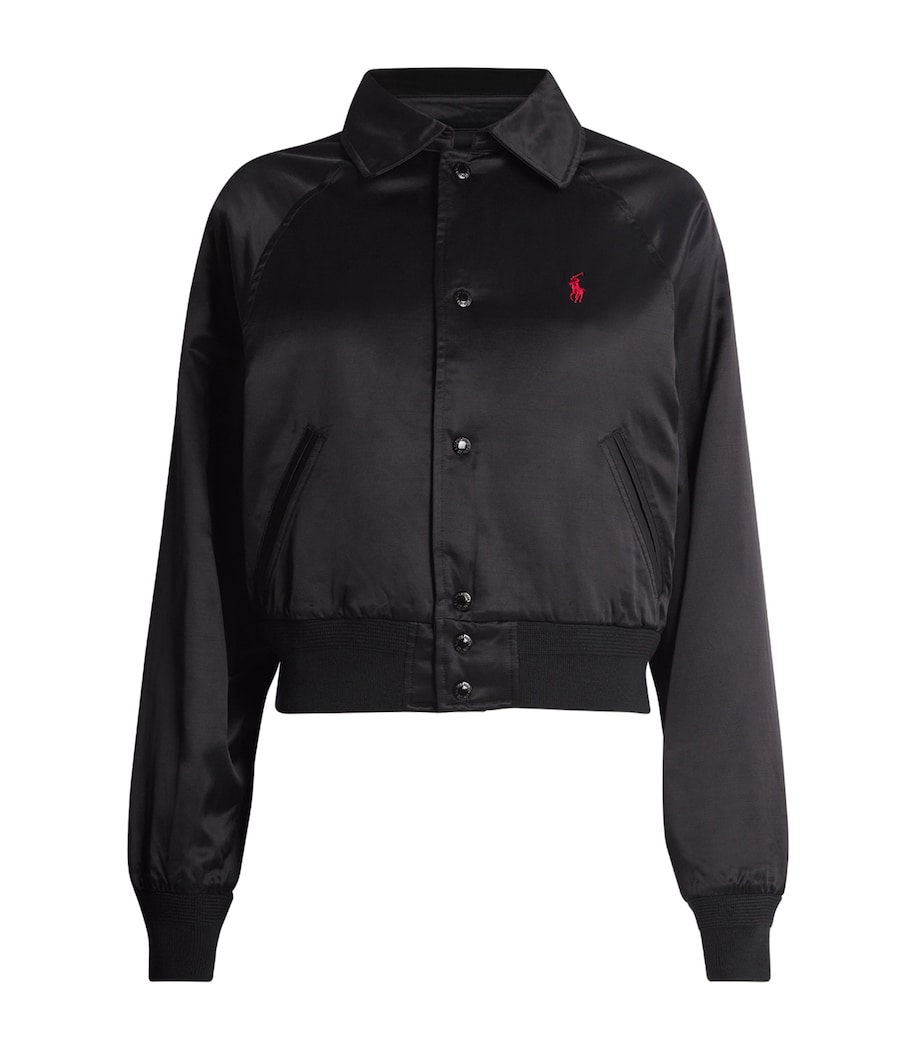 Collared Bomber Jacket POLO BLACK Image 1