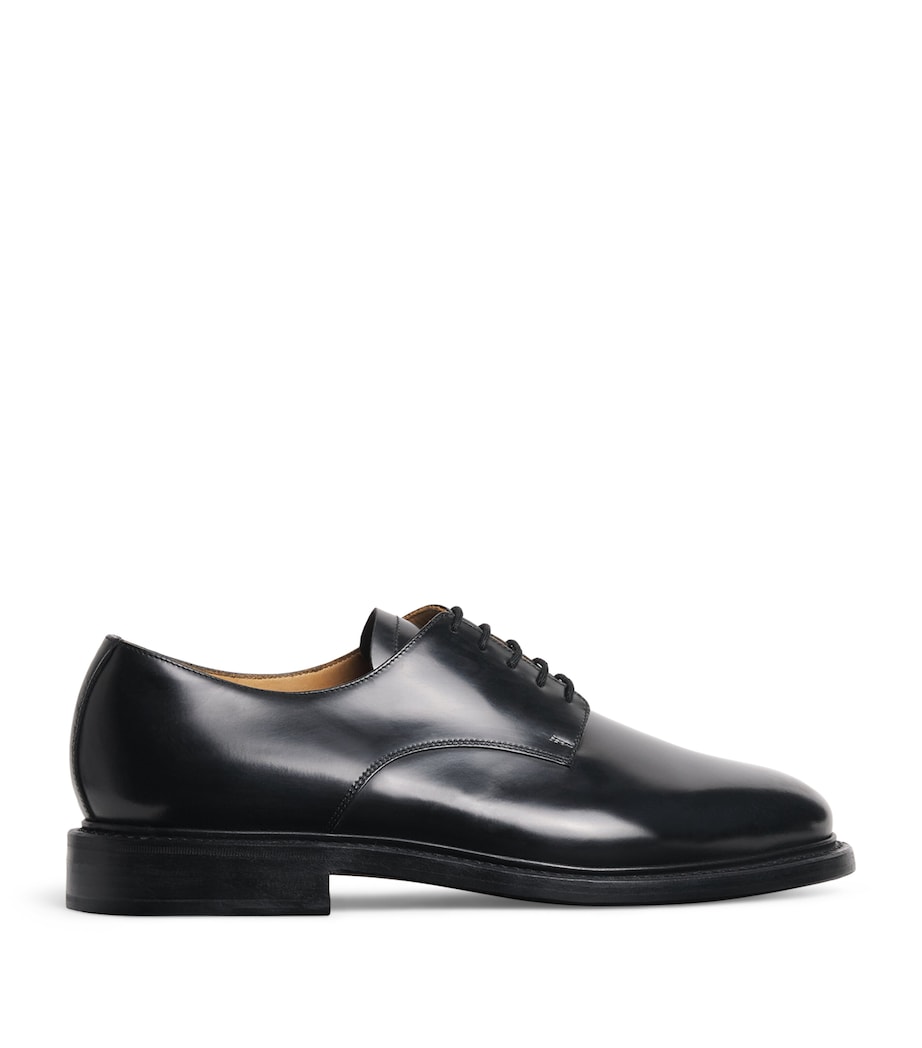 Sandro Paris Leather Derby Shoes Black Image 1