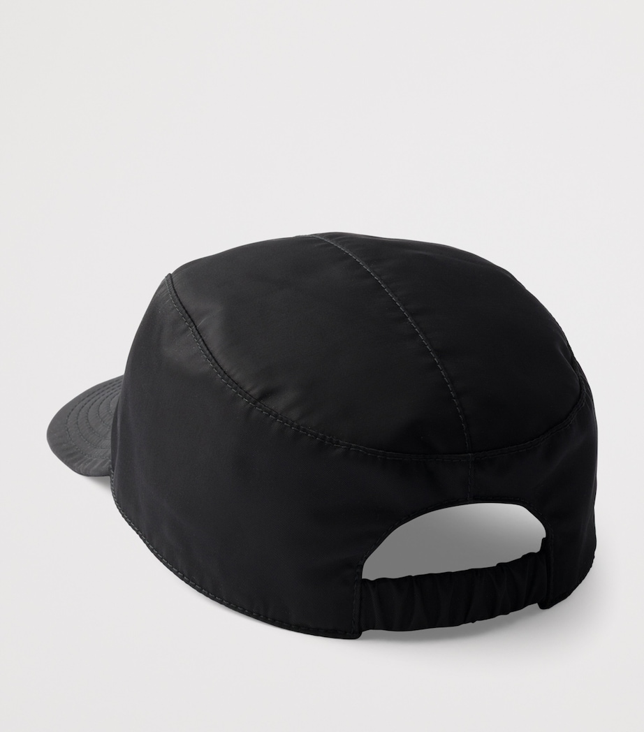 Prada Re-Nylon Drill Baseball Cap Black Image 2