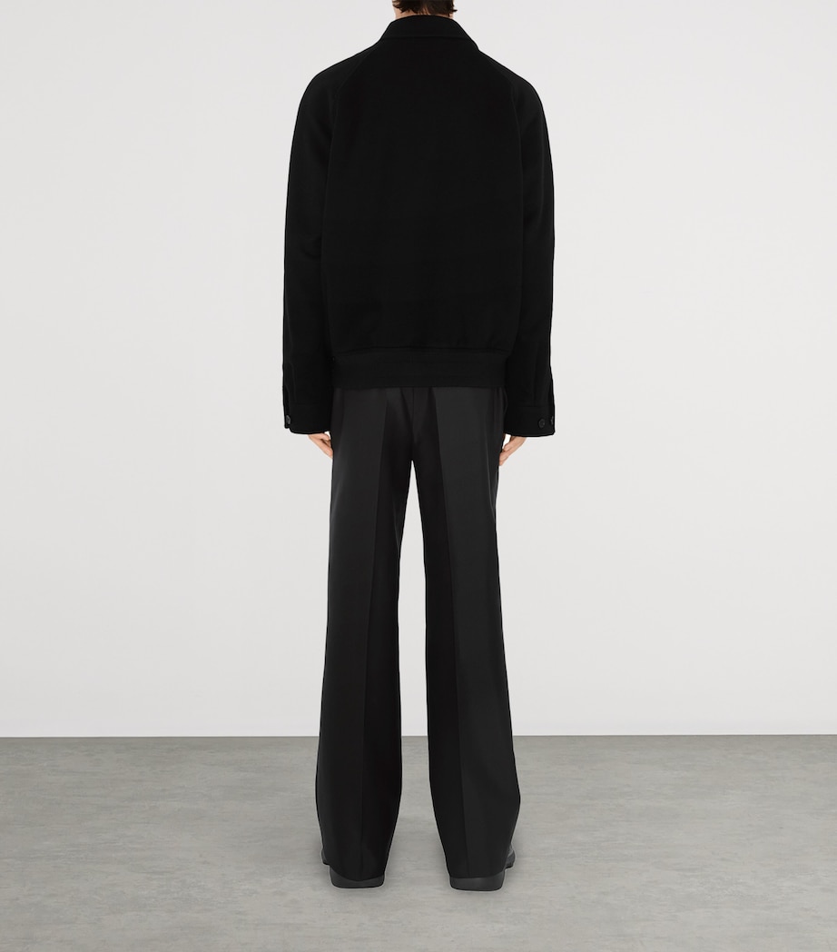 Cashmere Harrington Jacket BLACK Image 4