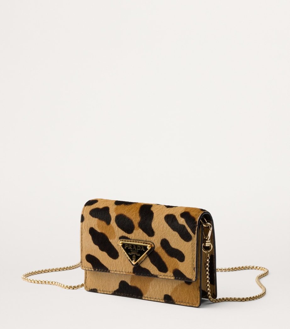 Prada Calf Hair Leopard Print Card Holder Image 2