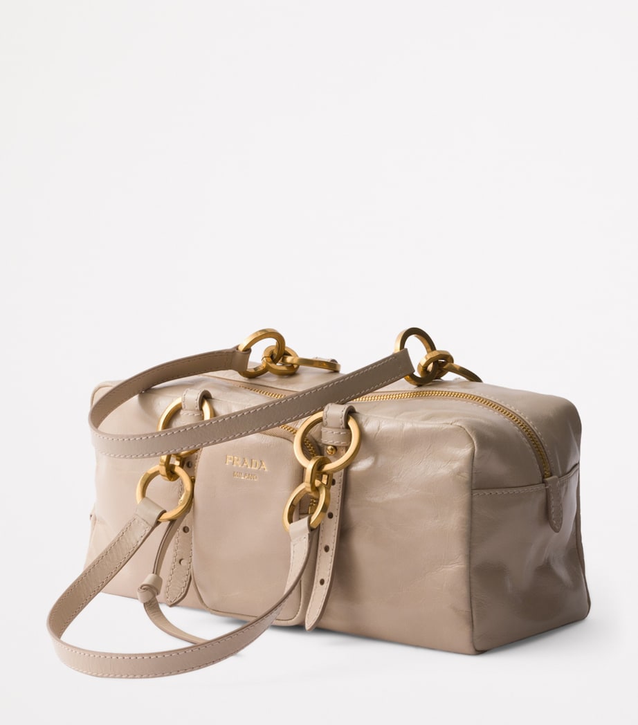 Medium Leather Dangle Top-Handle Bag F0236 Image 2