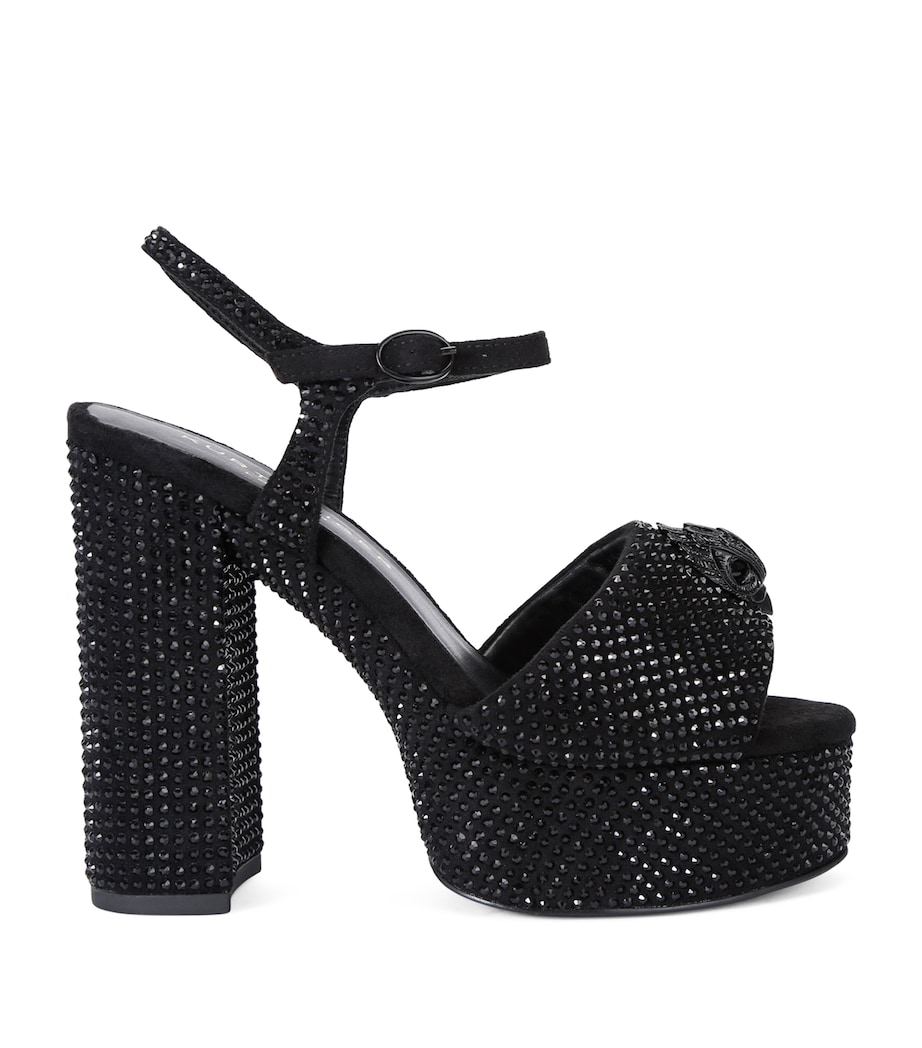 Embellished Kensington Eagle Platform Sandals 125 BLK/OTHER Image 1