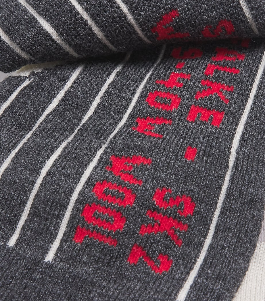 Virgin Wool-Blend SK2 Skiing Knee-High Socks 2040 OFF WHITE Image 2