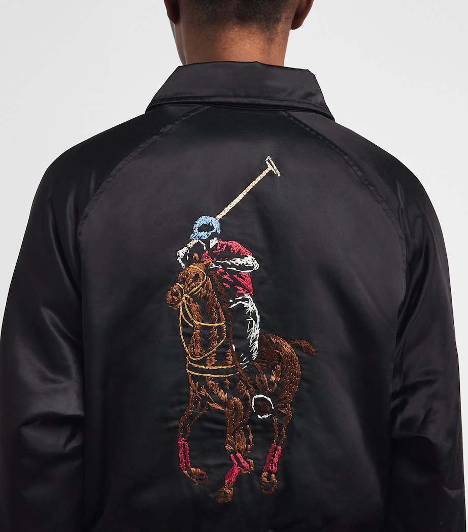 Collared Bomber Jacket POLO BLACK Image 6