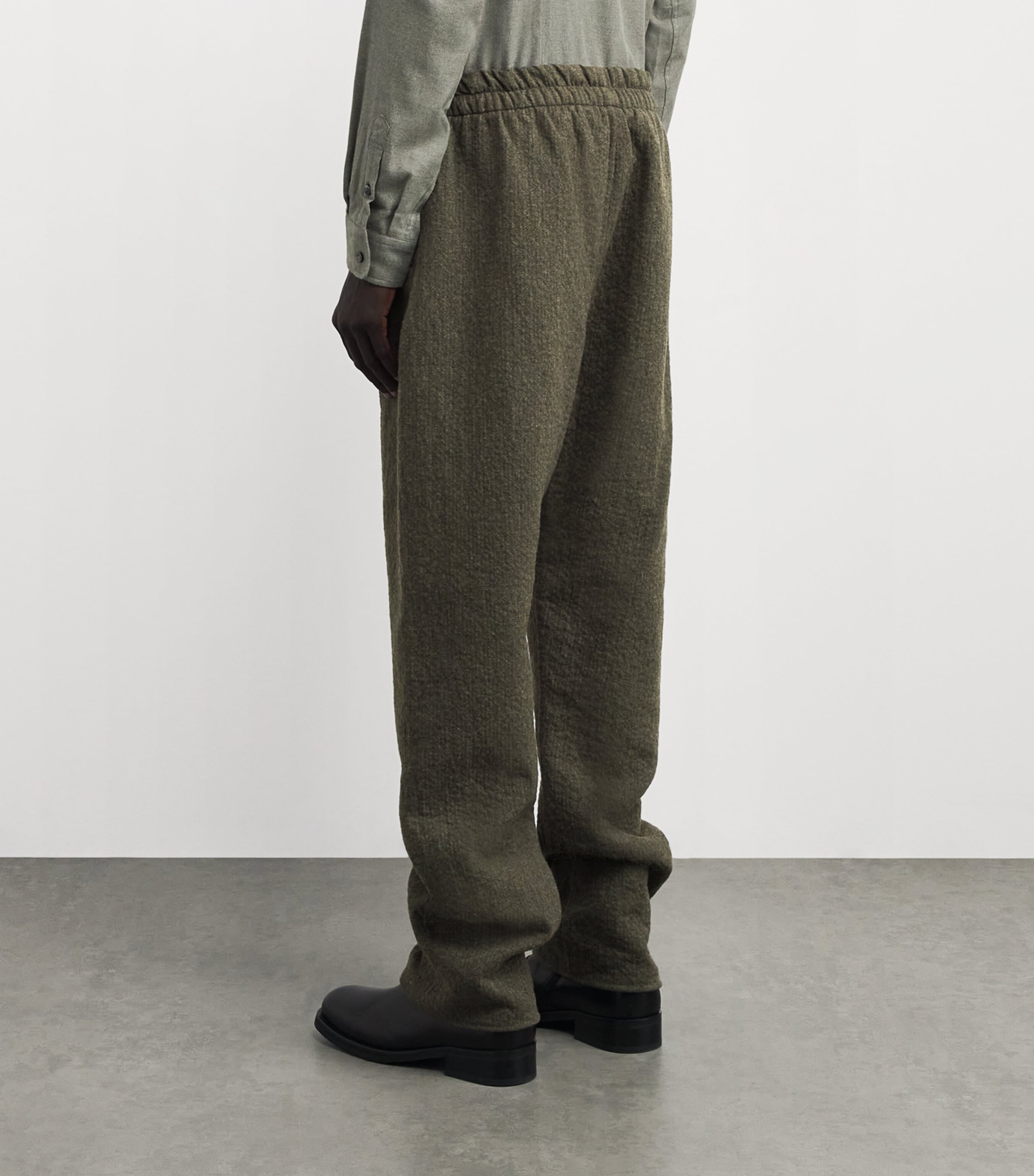 Wool-Blend Forum Trousers OFF BLACK Image 4