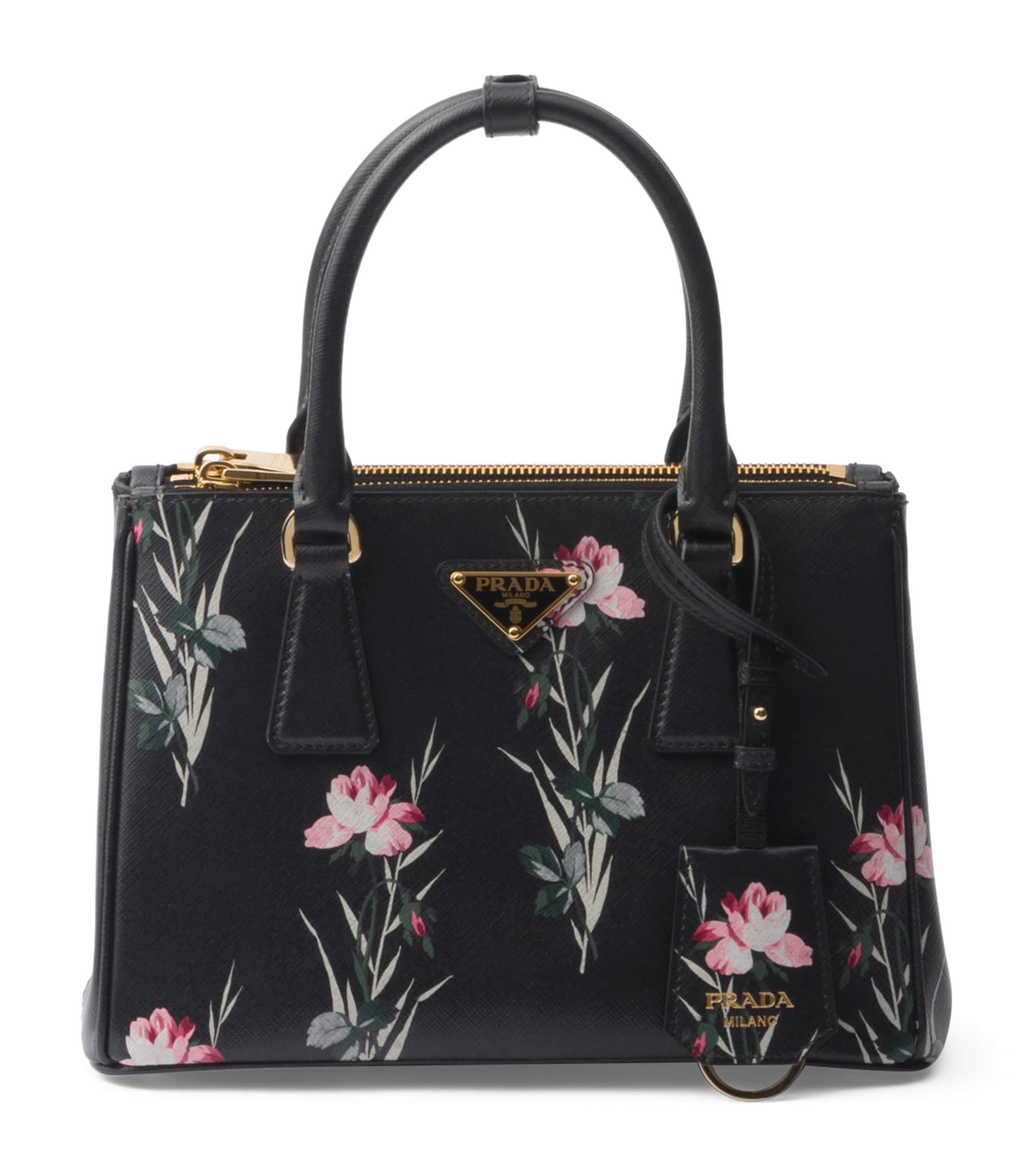 Small Leather Floral Galleria Top-Handle Bag F0002 Image 1