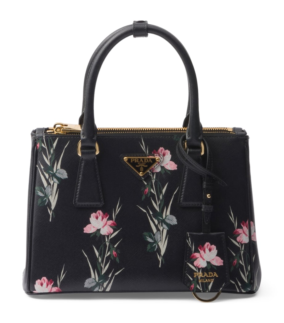 Small Leather Floral Galleria Top-Handle Bag F0002 Image 1