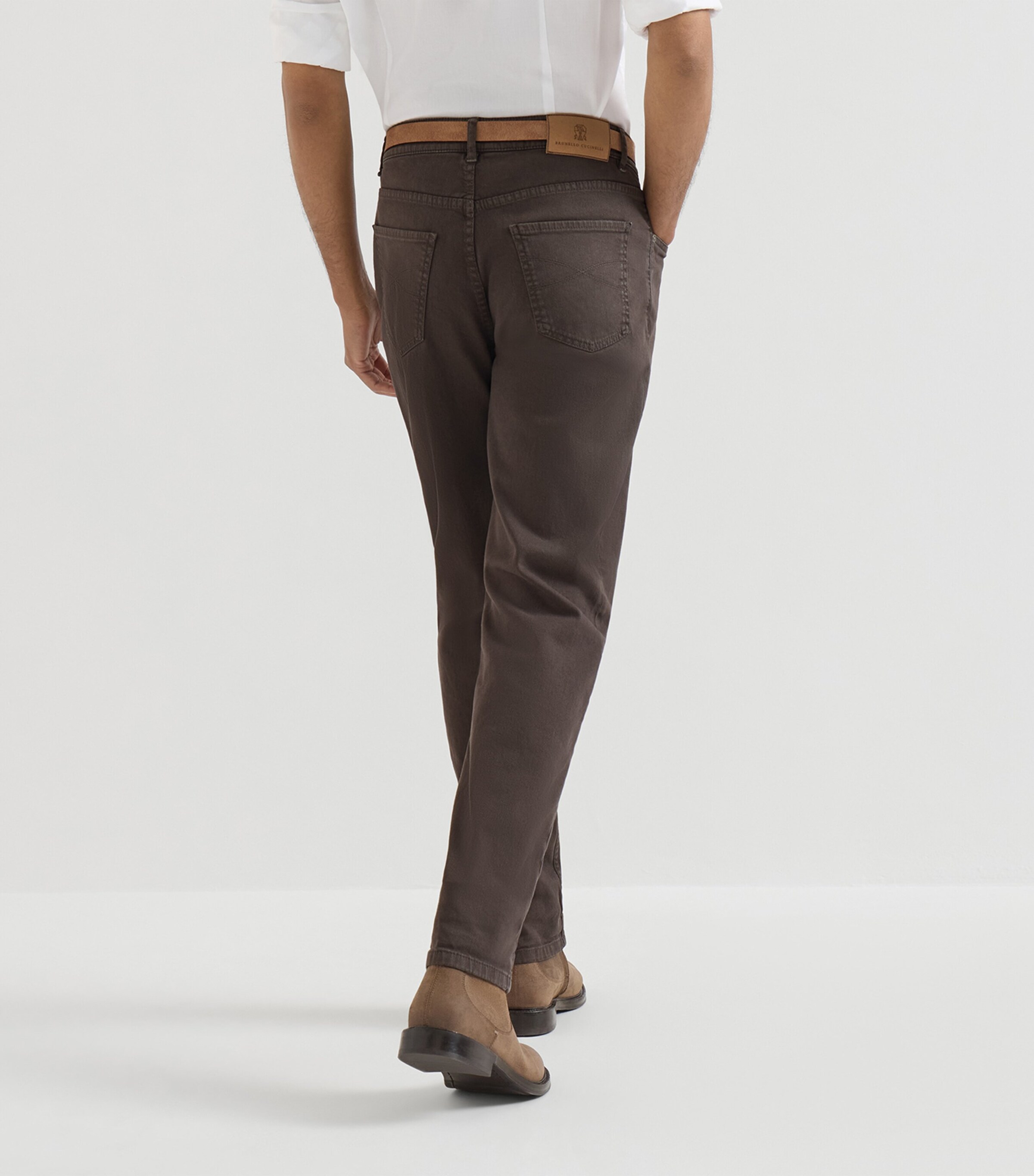 Brunello Cucinelli Mens Comfort Denim Five-Pocket Trousers Image 5