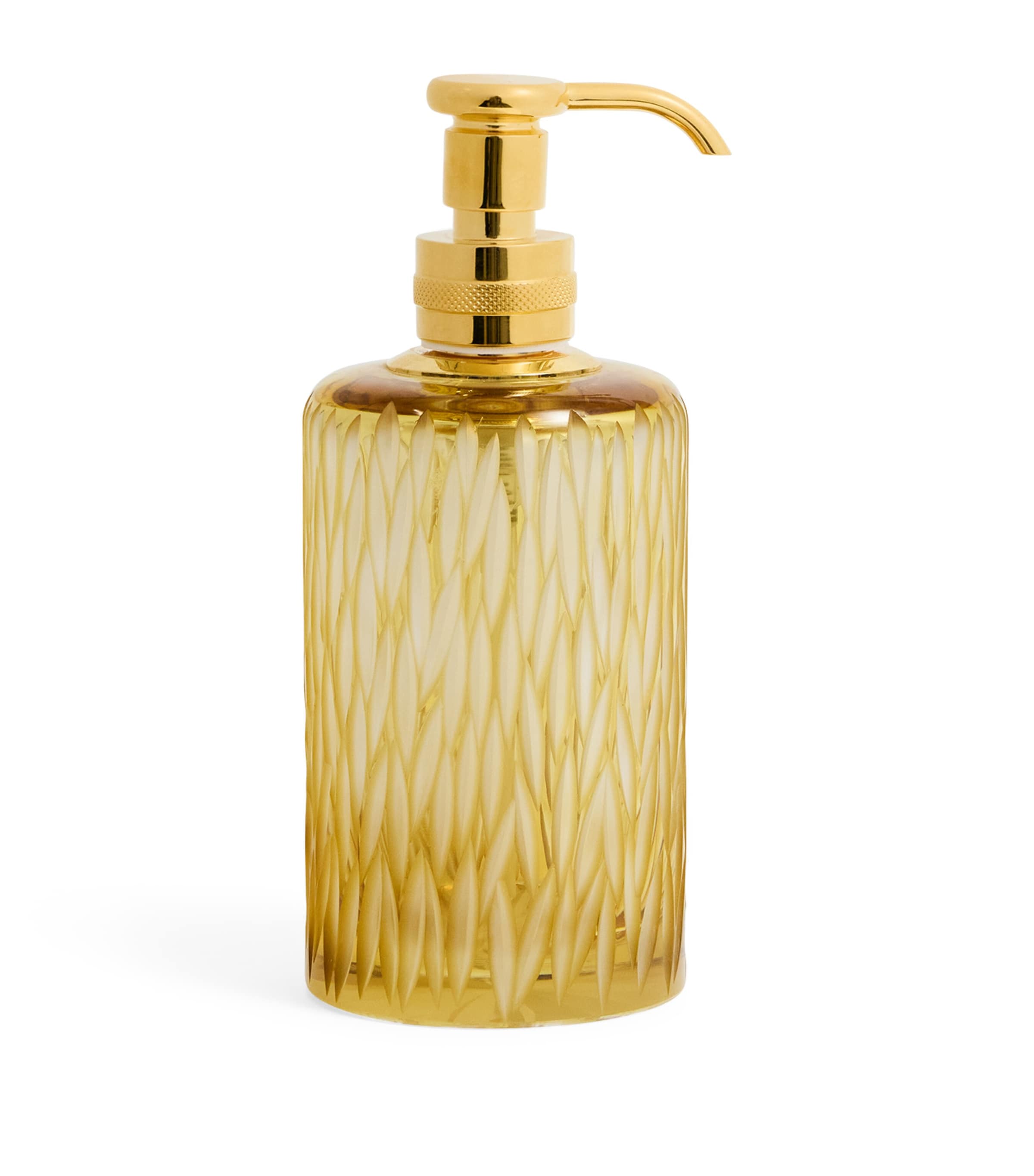 Crystal Amber Soap Dispenser AMBER/GOLD Image 1