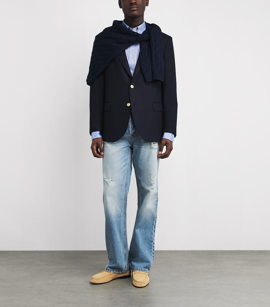 Wool Doeskin Blazer NAVY Image 2