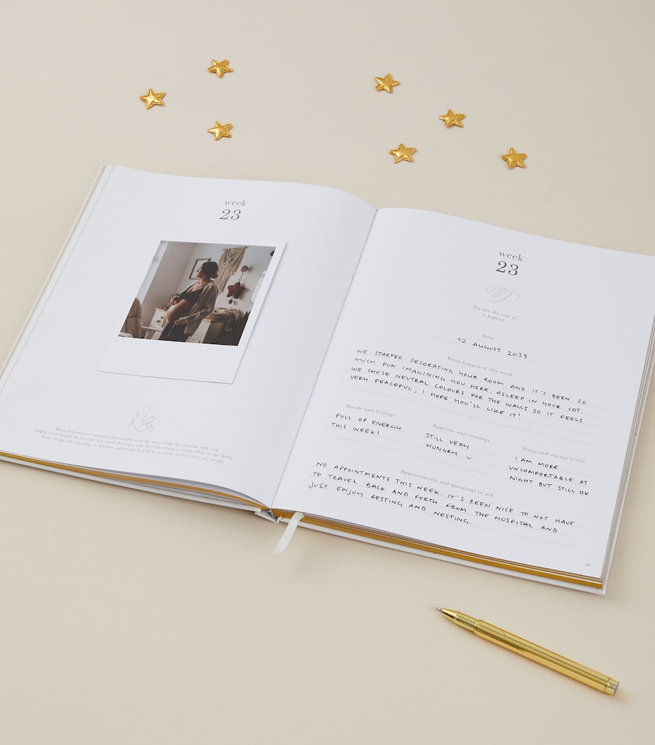 Safari My Pregnancy Journal IVORY/BEIGE, GOLD Image 14