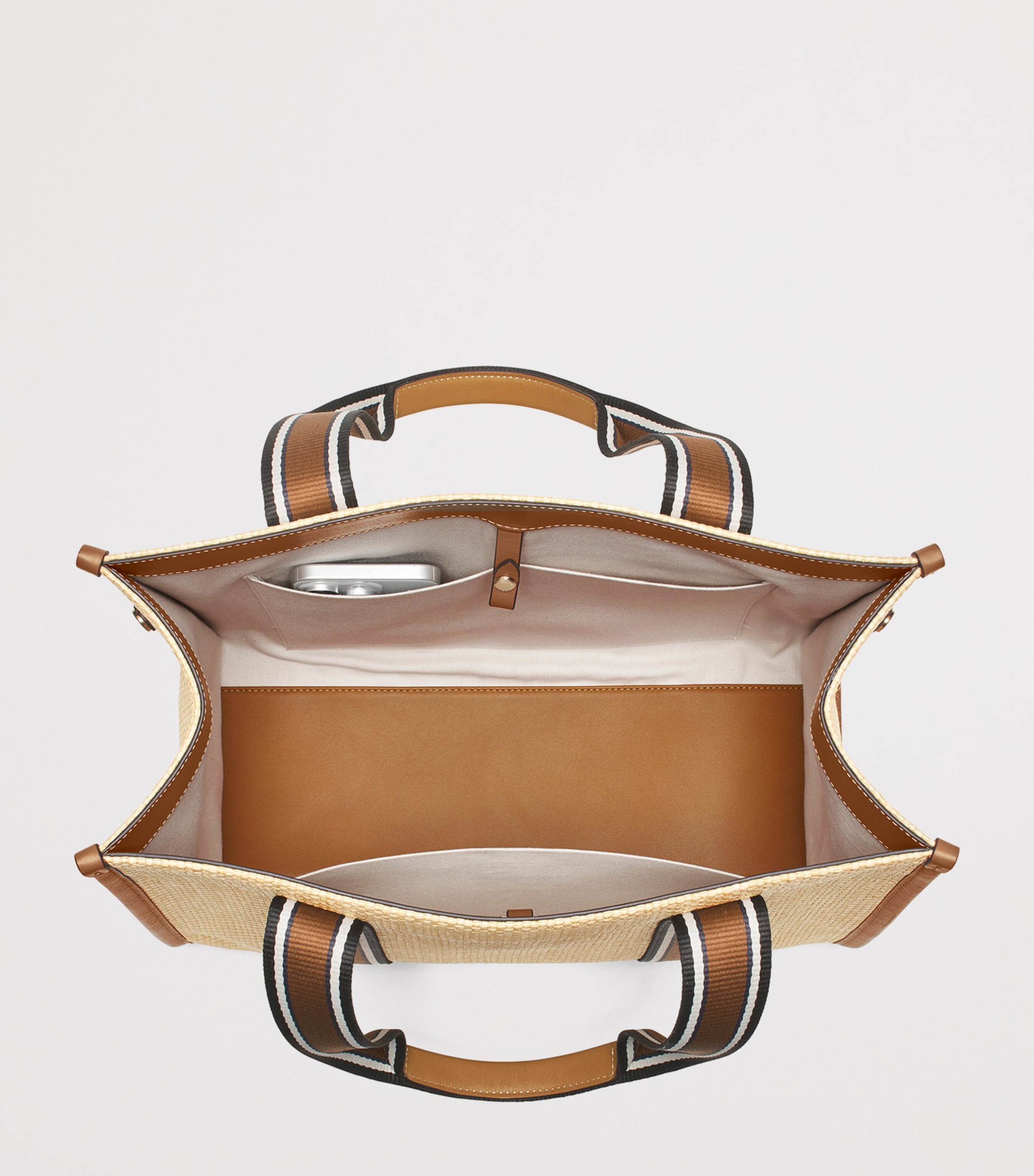 Raffia Henley Tote Bag NEUTRAL Image 6