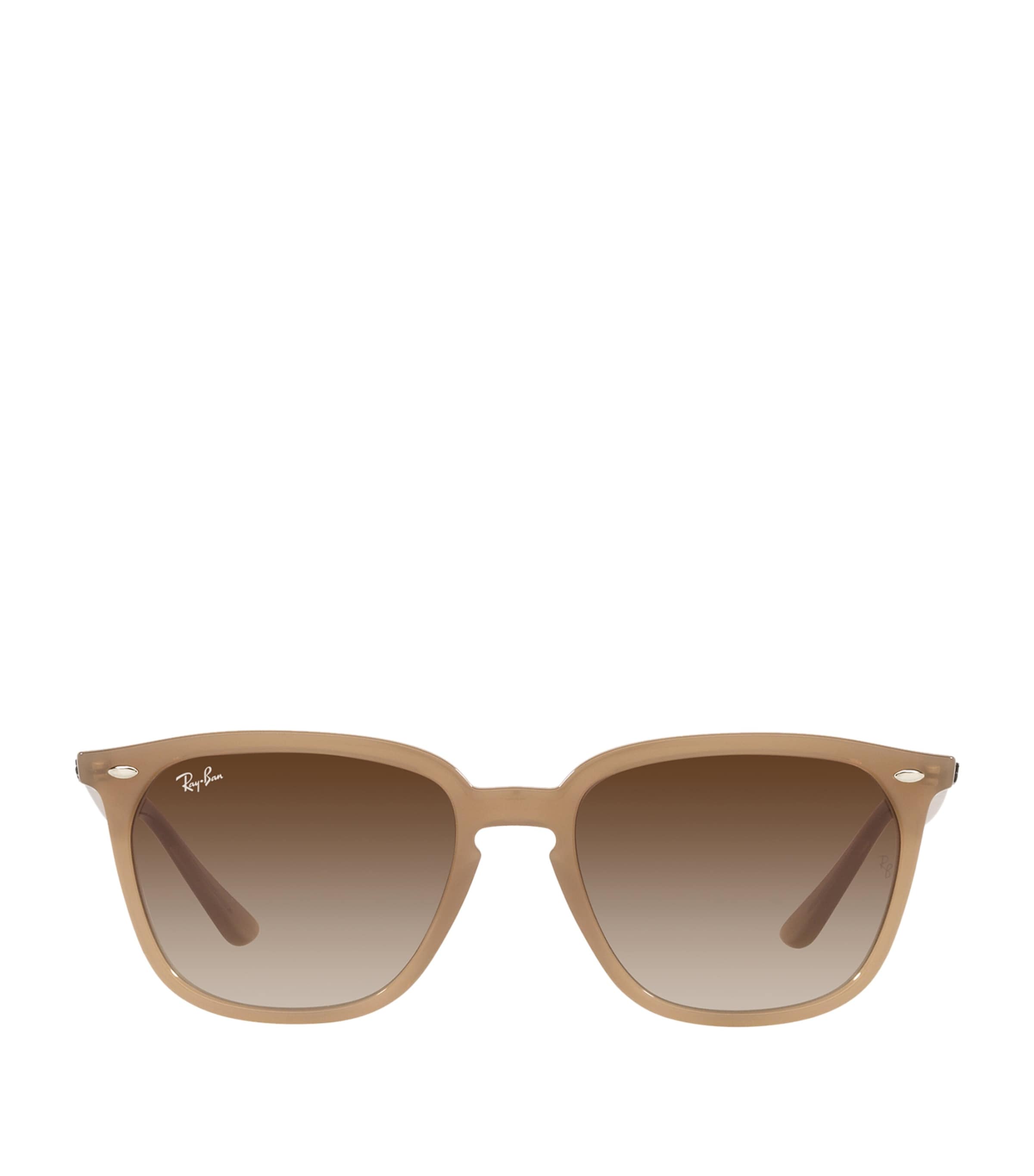 Ray Ban Square Sunglasses In Brown