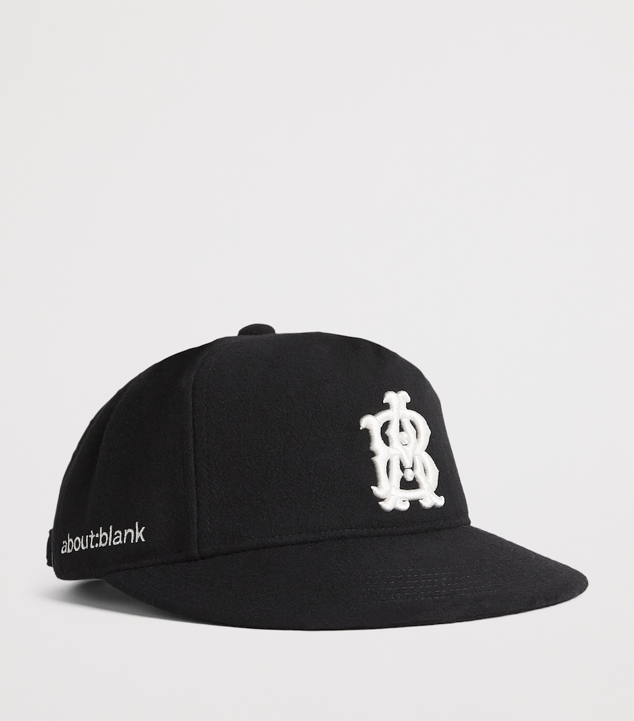 Wool-Blend Monogram Cap BLACK/ECRU Image 2
