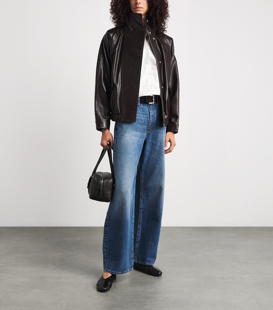 Sandro Paris Suede Belt Black Image 4