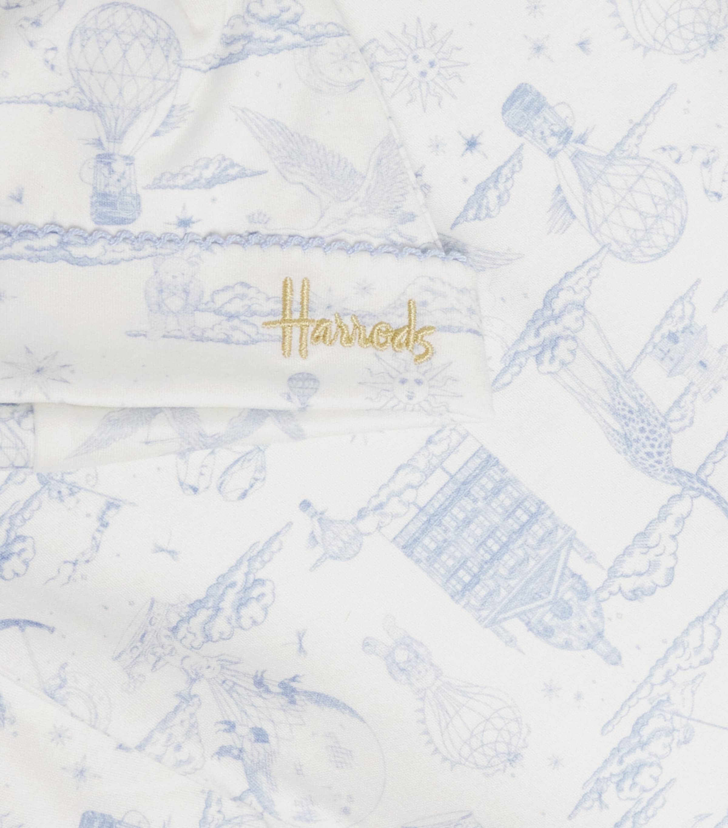 Cotton Balloon All-In-One and Hat Set (0-18 Months) BLUE Image 3