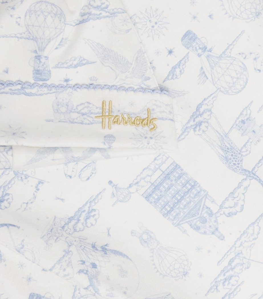 Cotton Balloon All-In-One and Hat Set (0-18 Months) BLUE Image 3