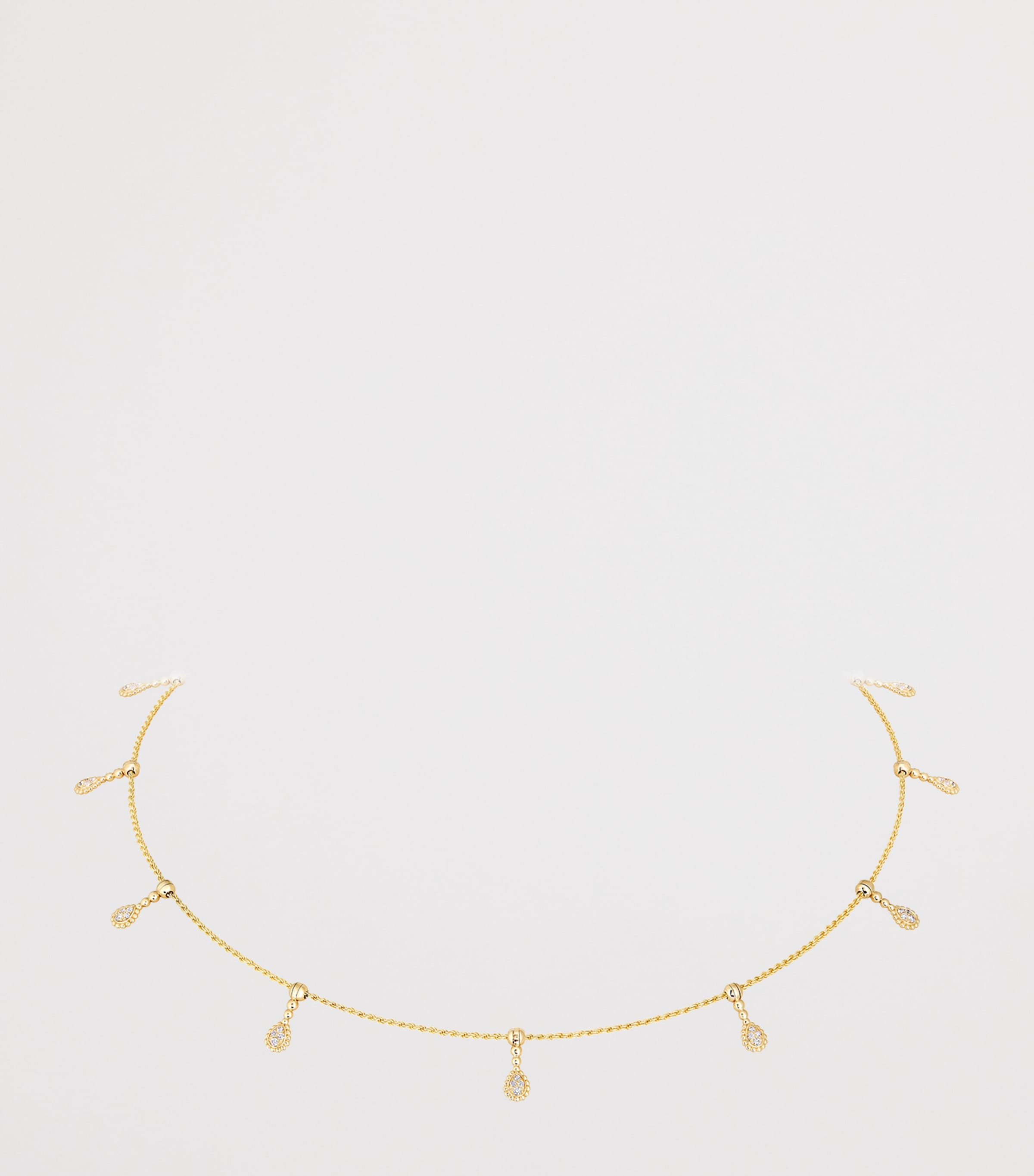 Boucheron Yellow Gold and Diamond Serpent Bohème Droplet Necklace Yellow Gold Image 3