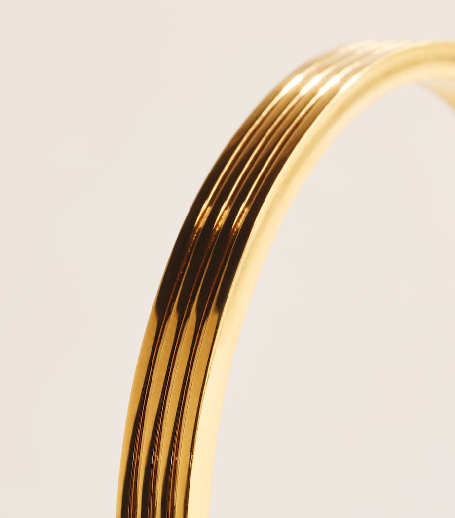 Nialaya Jewelry Sterling Silver Ribbed Bangle Image 4