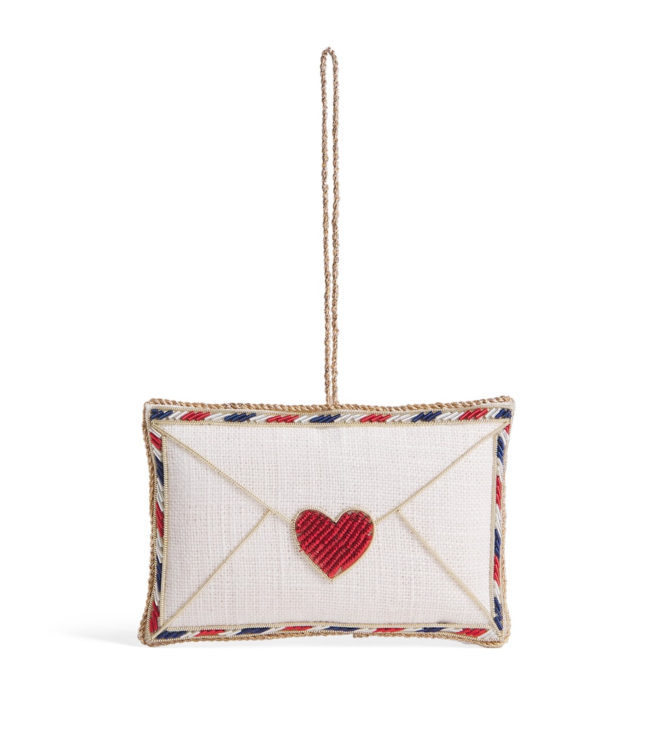 Katie Larmour Beaded Letter Tree Decoration White Image 1