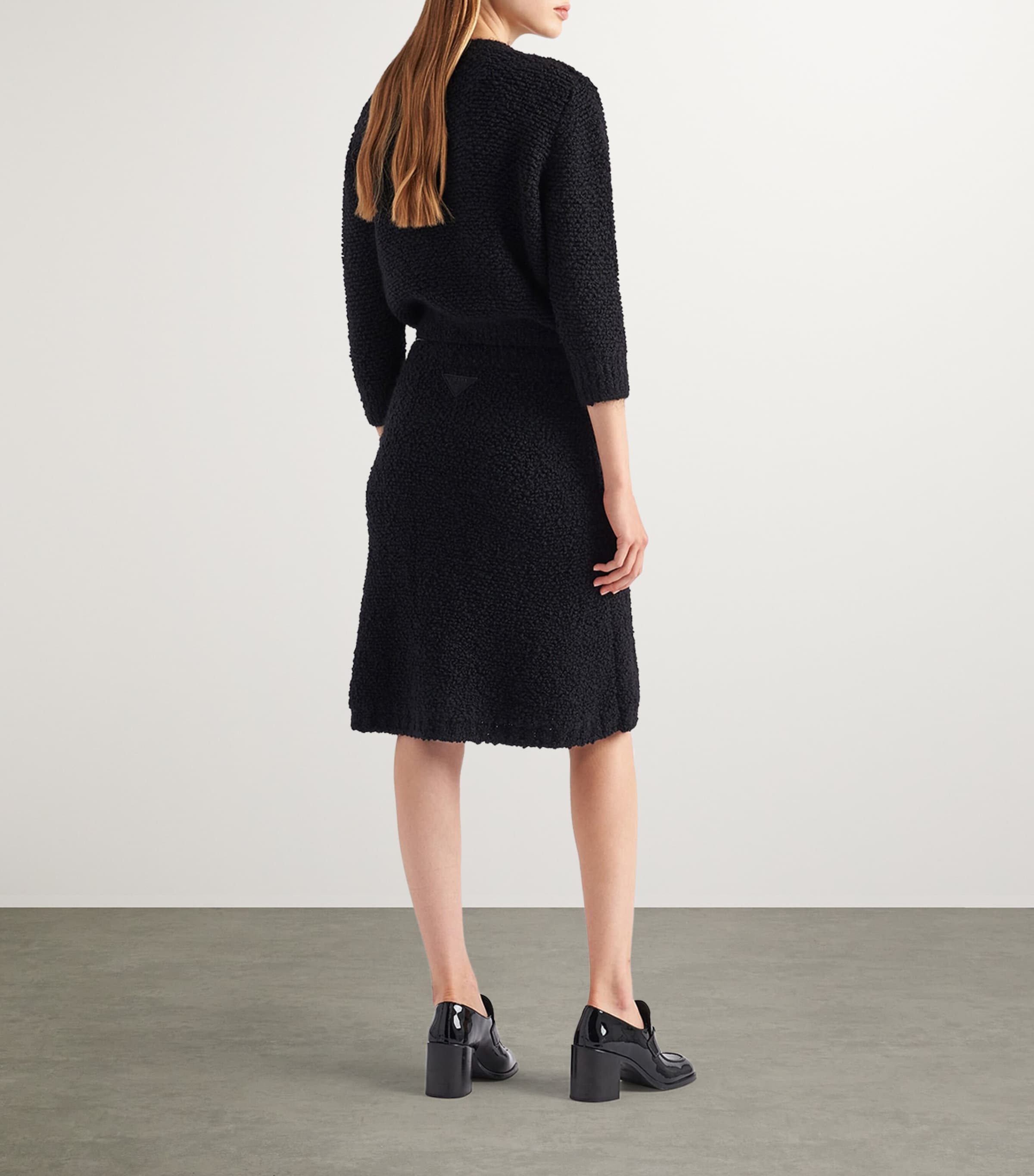 Prada Womens Mohair Bouclé Sweater Image 4