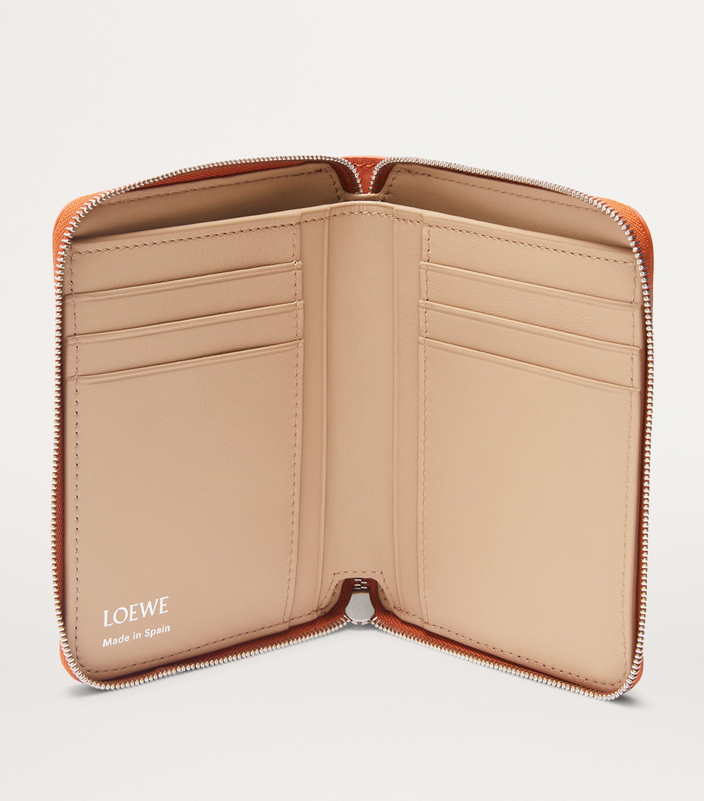 LOEWE Leather Knot Zip-Around Wallet Maple/papercraft Image 4