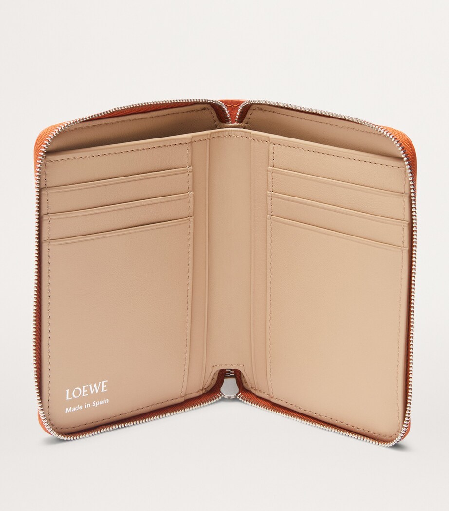 LOEWE Leather Knot Zip-Around Wallet Maple/papercraft Image 4