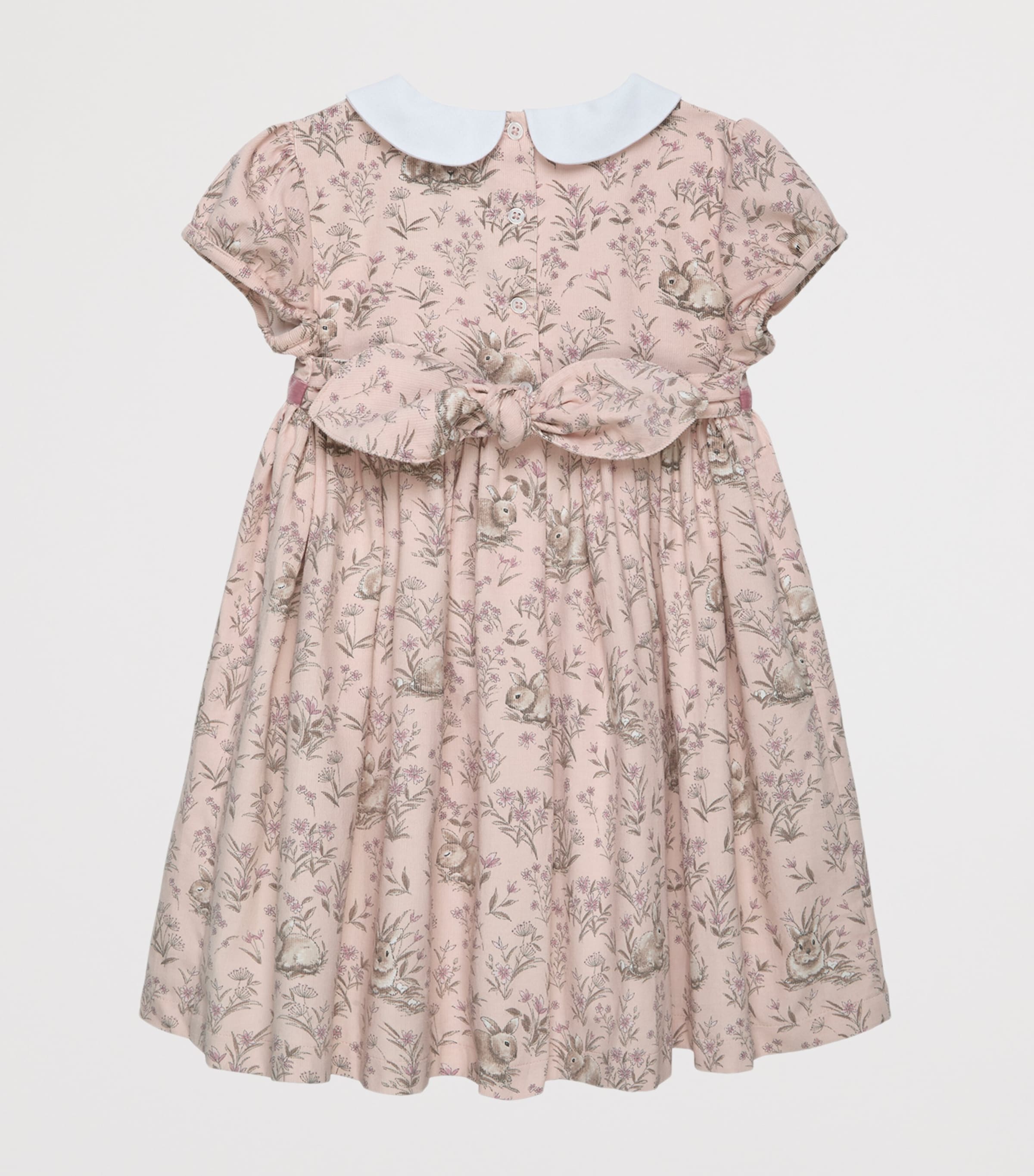 Trotters Pink Cotton Cord Bunny Dress | Harrods US