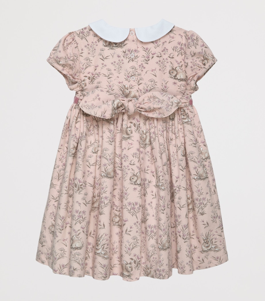 Trotters Pink Cotton Cord Bunny Dress | Harrods US