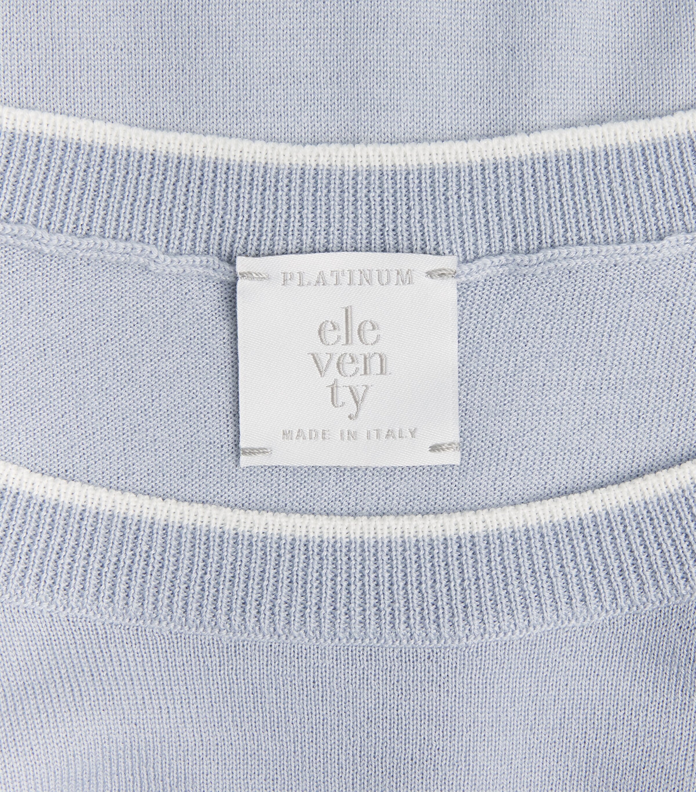 Eleventy Womens Wool Crew-Neck Sweater Nuvola, Bianco Image 6