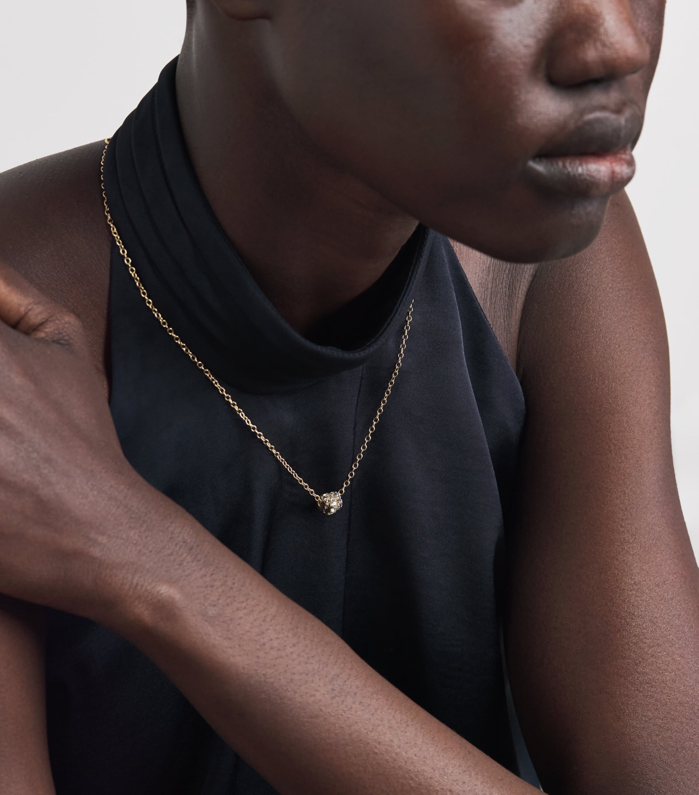 Spinelli Kilcollin Yellow Gold, Sapphire and Aquamarine Vesta Necklace Yellow Gold Image 4