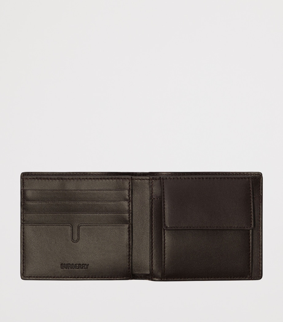 Burberry City Check Bifold Coin Wallet Dark Brown Image 2