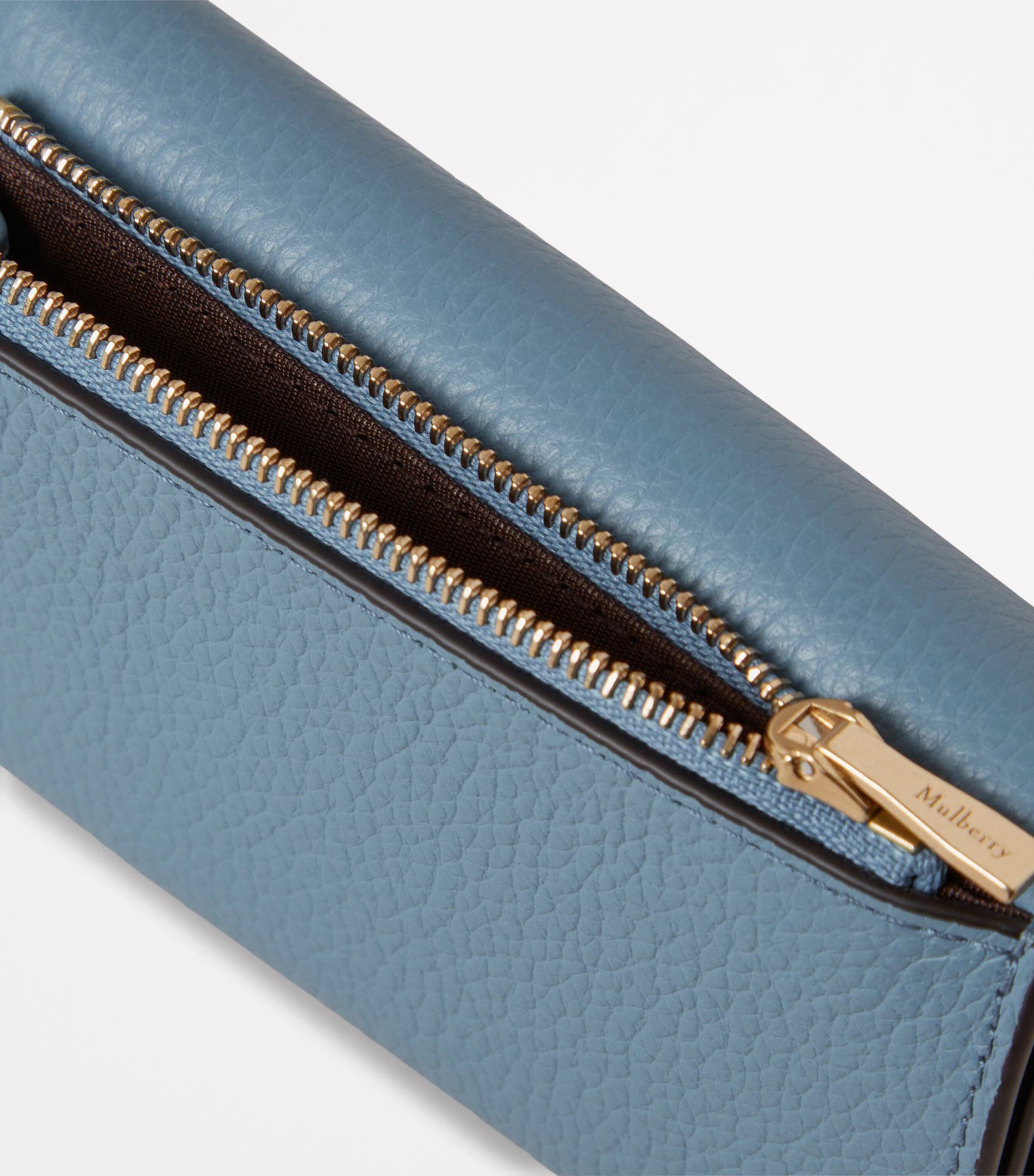 Leather Folded Darley Wallet BRIGHTON BLUE Image 2