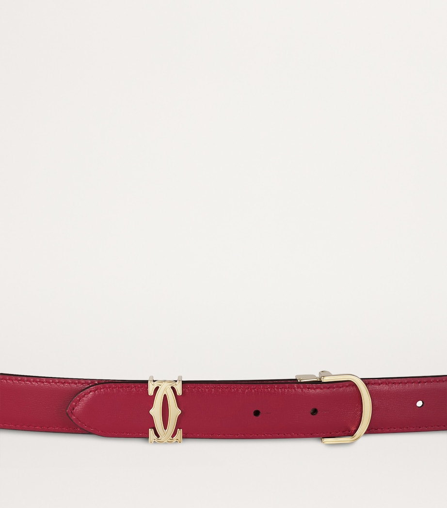 Cartier Reversible C de Cartier Belt Black And Cherry Red Image 5