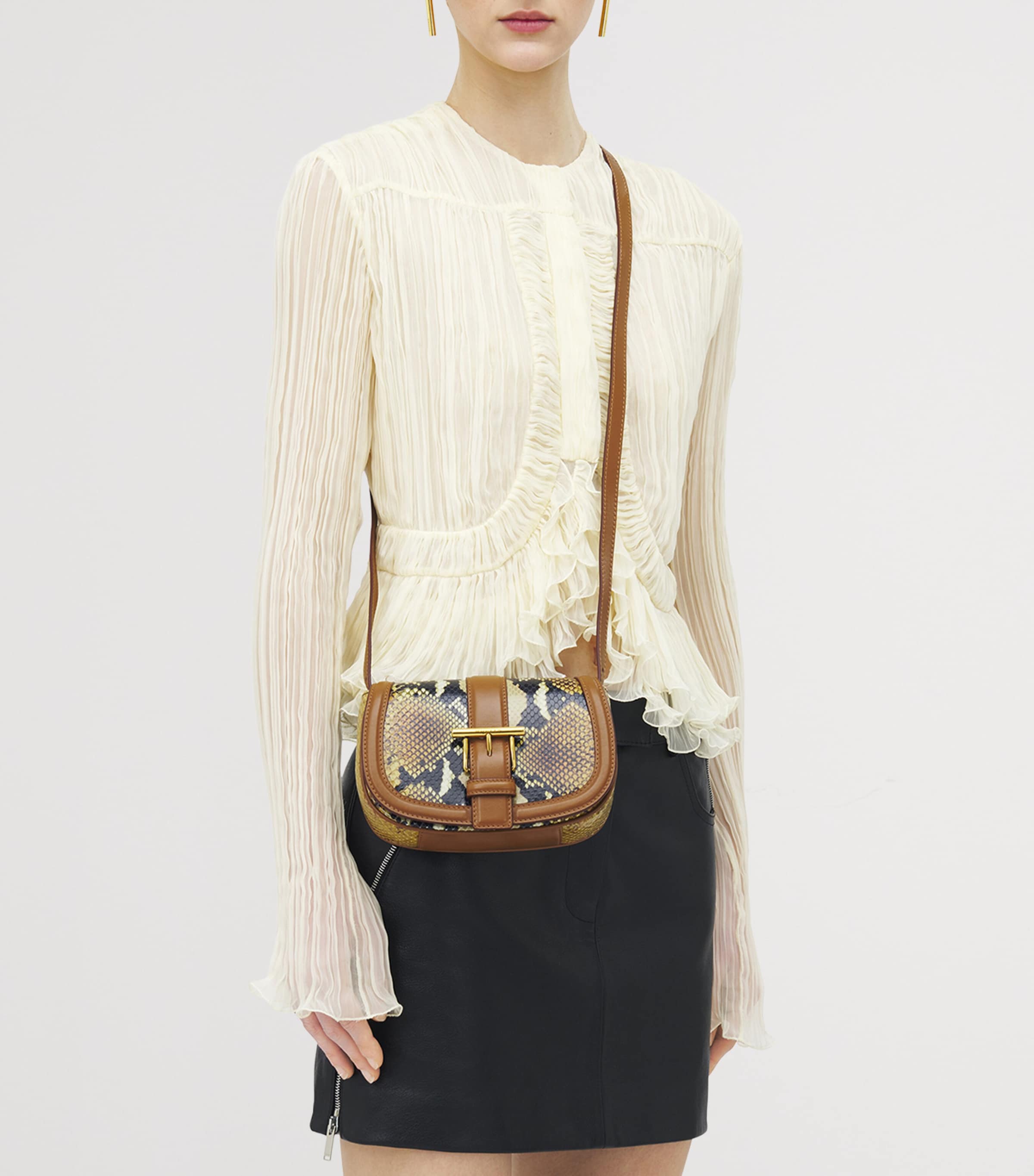 Mini Leather T-Bar Satchel 8490 Image 6