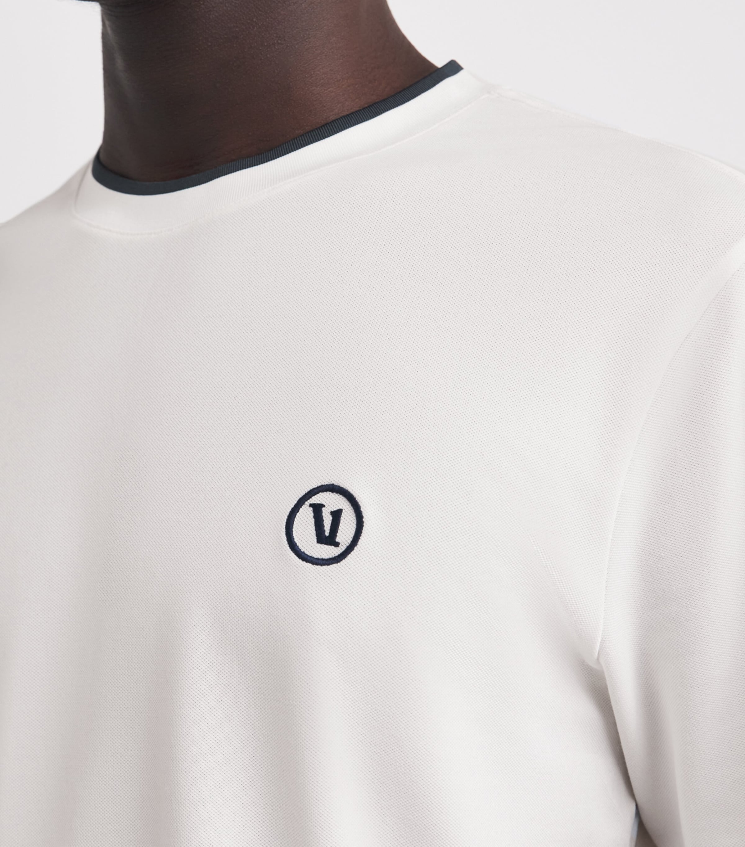 VUORI Mens Logo Gamepoint T-Shirt Wht White Image 3
