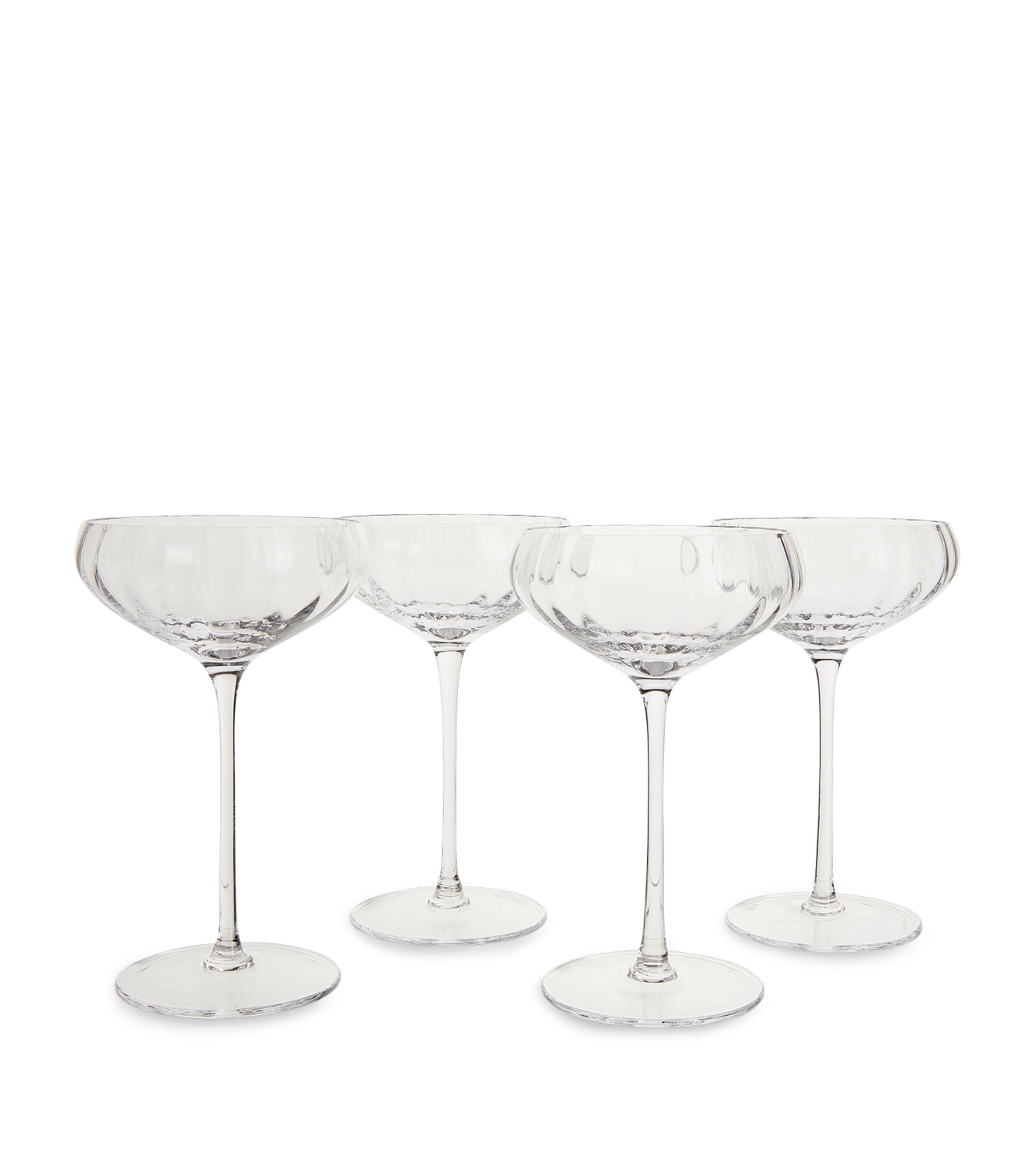 Shop Soho Home Set Of 4 Pembroke Champagne Coupes In Clear