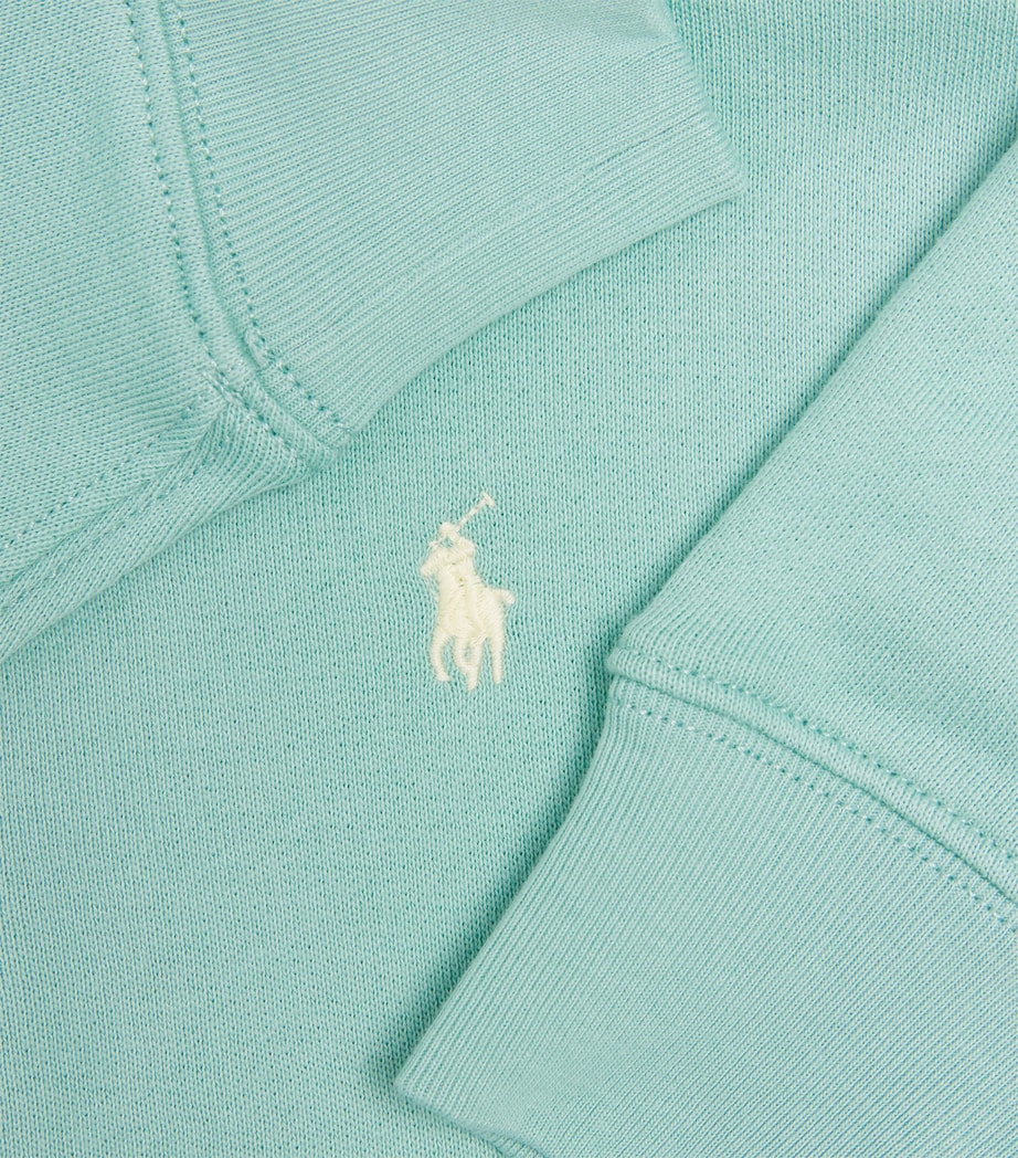 Polo Pony Zip-Up Hoodie (7-14 Years) GREEN Image 3