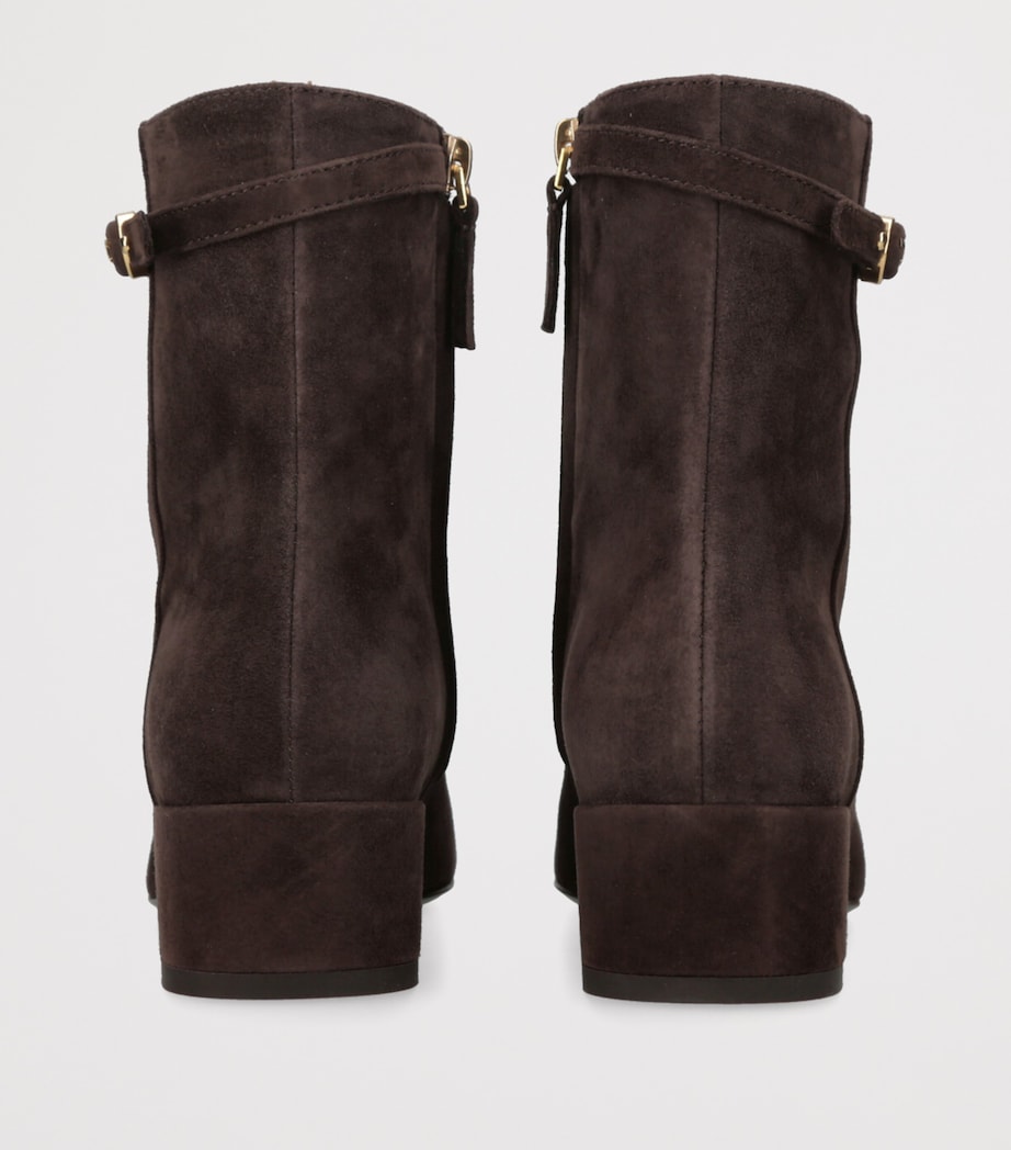 Suede Stivaletto Cuoio Ankle Boots 35 BROWN Image 2