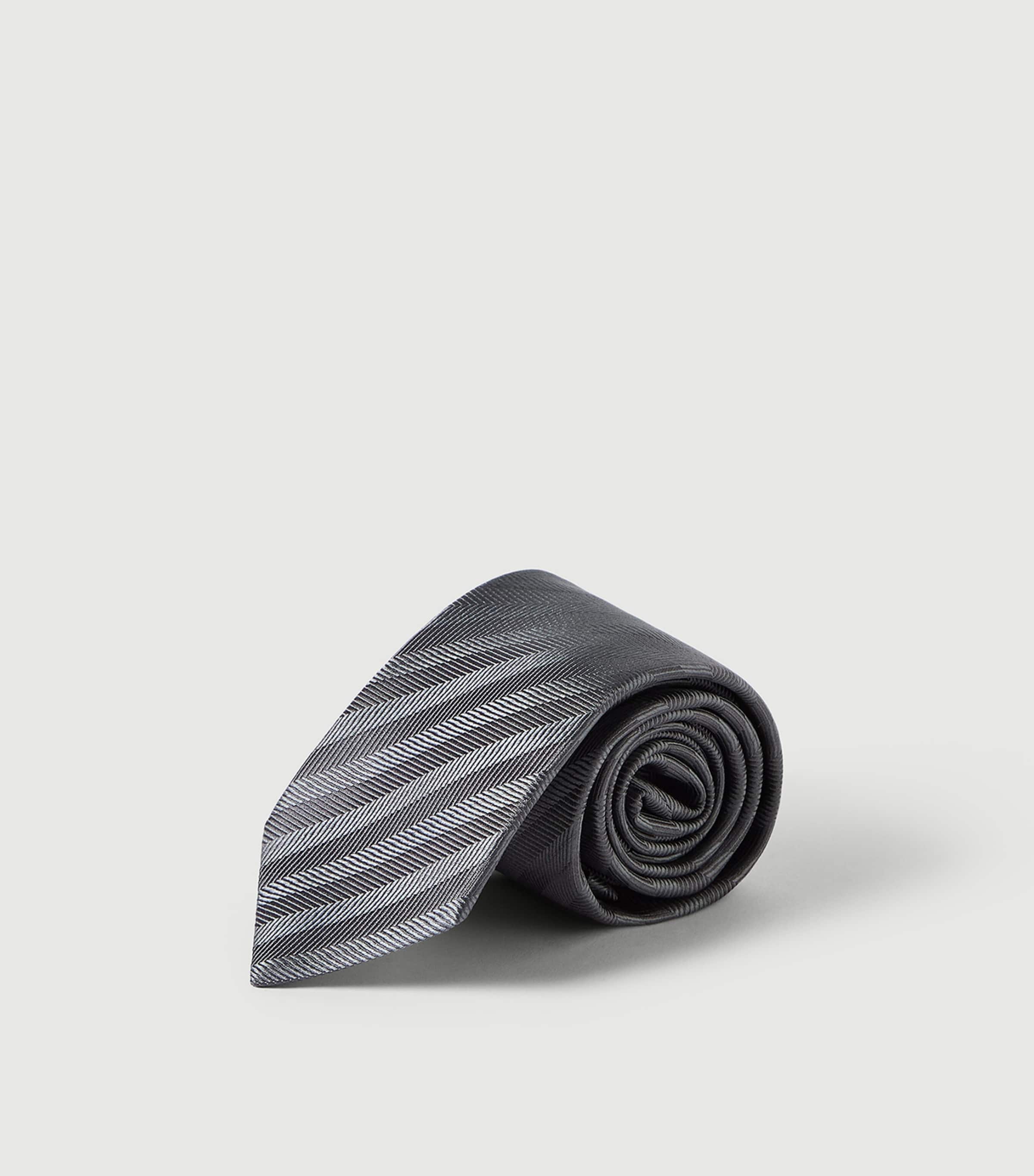 Brunello Cucinelli Silk Stripe Jacquard Tie Image 3