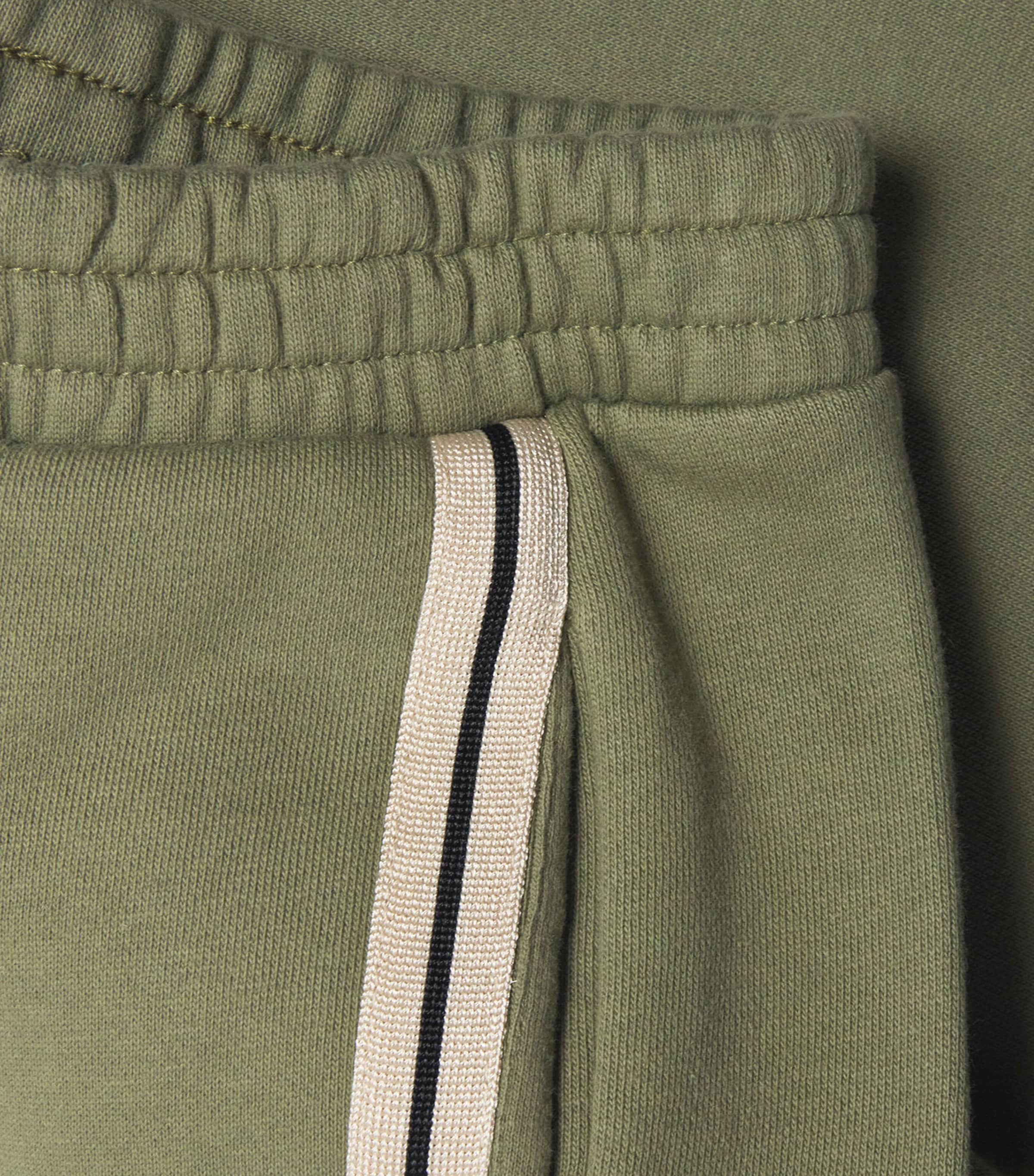 Cotton Track Sweatpants (4-12+ Years) 5610MILITRY GRN-BLCK Image 4