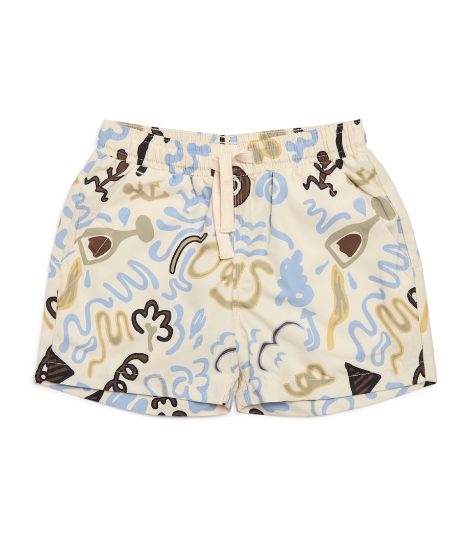 Memento Print Swim Shorts (4-12 Years) 97 LT-MULTI Image 1