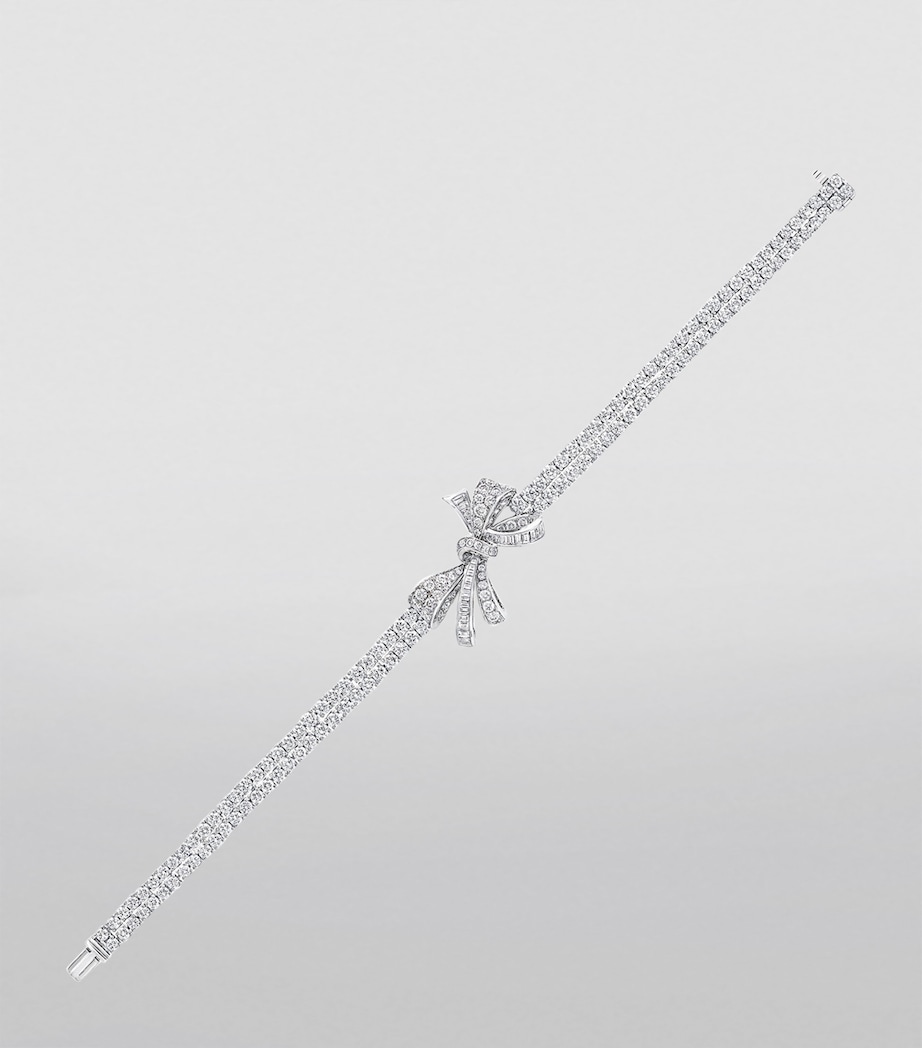 White Gold and Diamond Tilda's Bow Bracelet WHITE GOLD Image 3